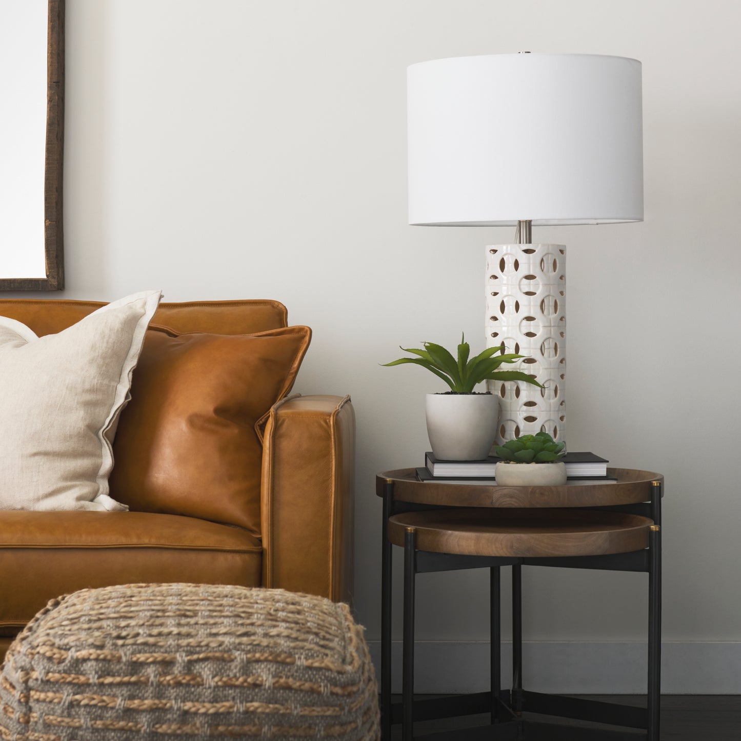 Hadley Table Lamp White Ceramic - table-lamps
