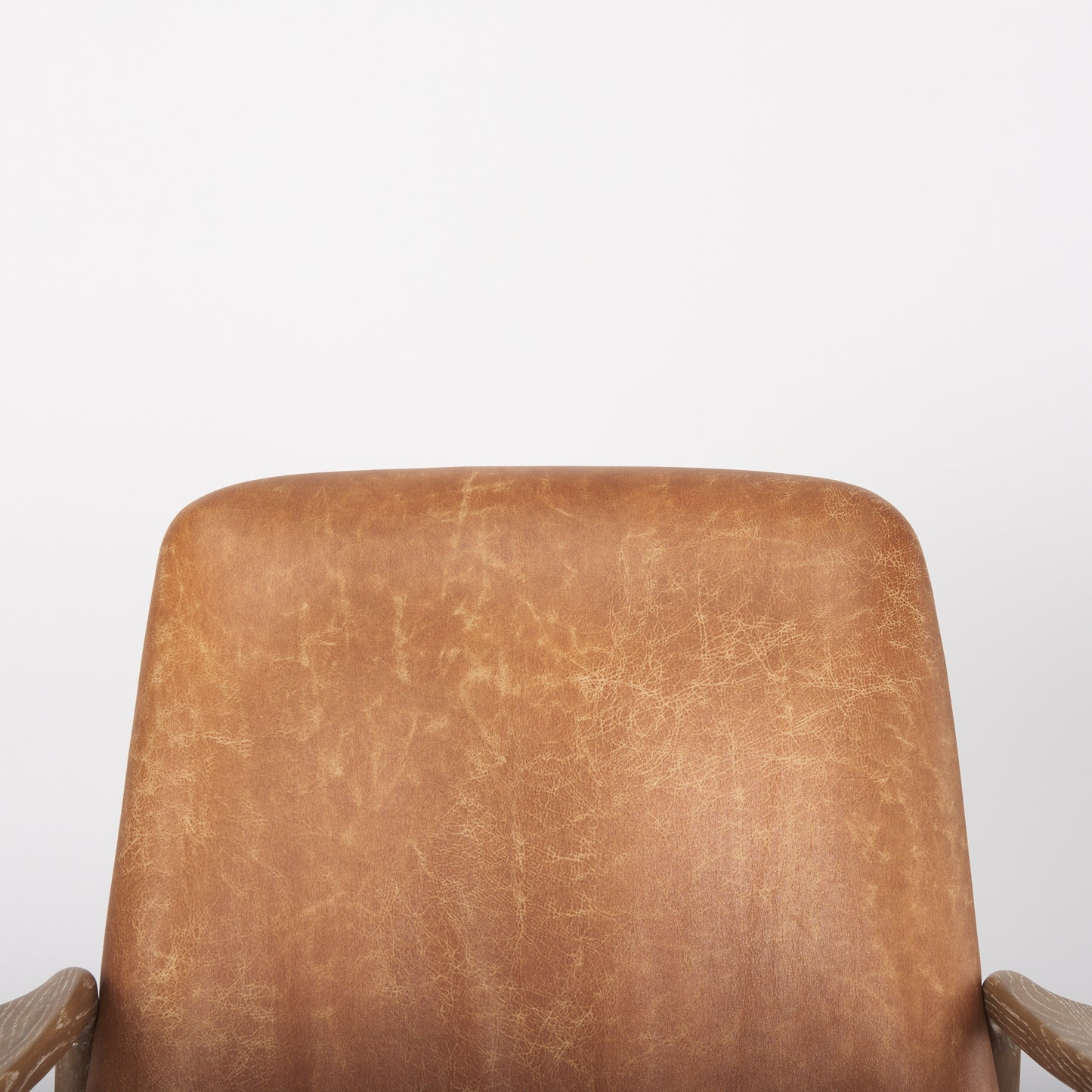 Westan Leather Accent Chair Cognac Faux Leather | Brown Wood - accent-chairs