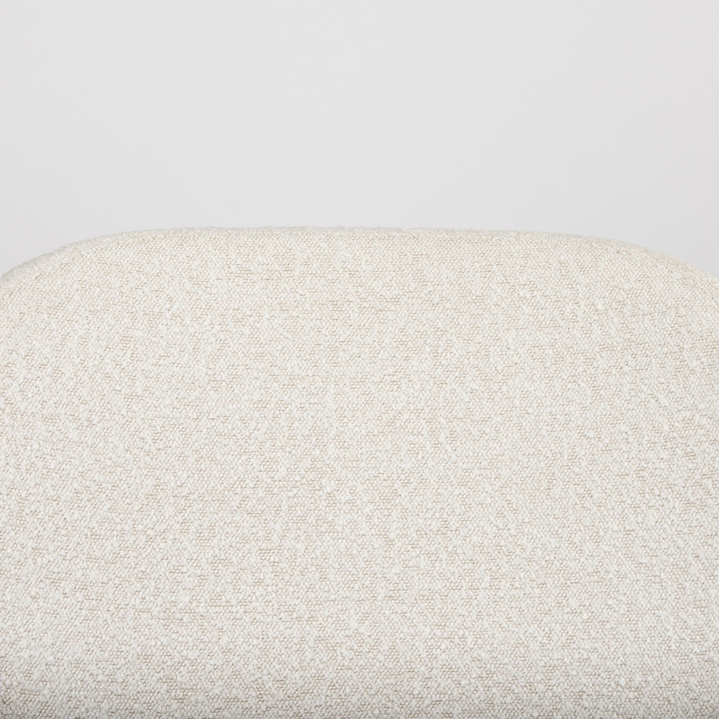 Amelia Accent Chair Cream Bouclé Fabric | Black Metal - accent-chairs