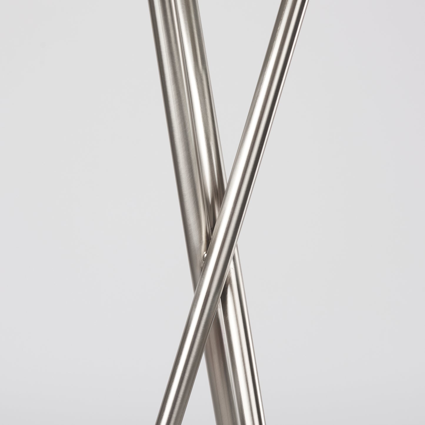 Ambrose Floor Lamp Silver Metal | Beige Shade - floor-lamps