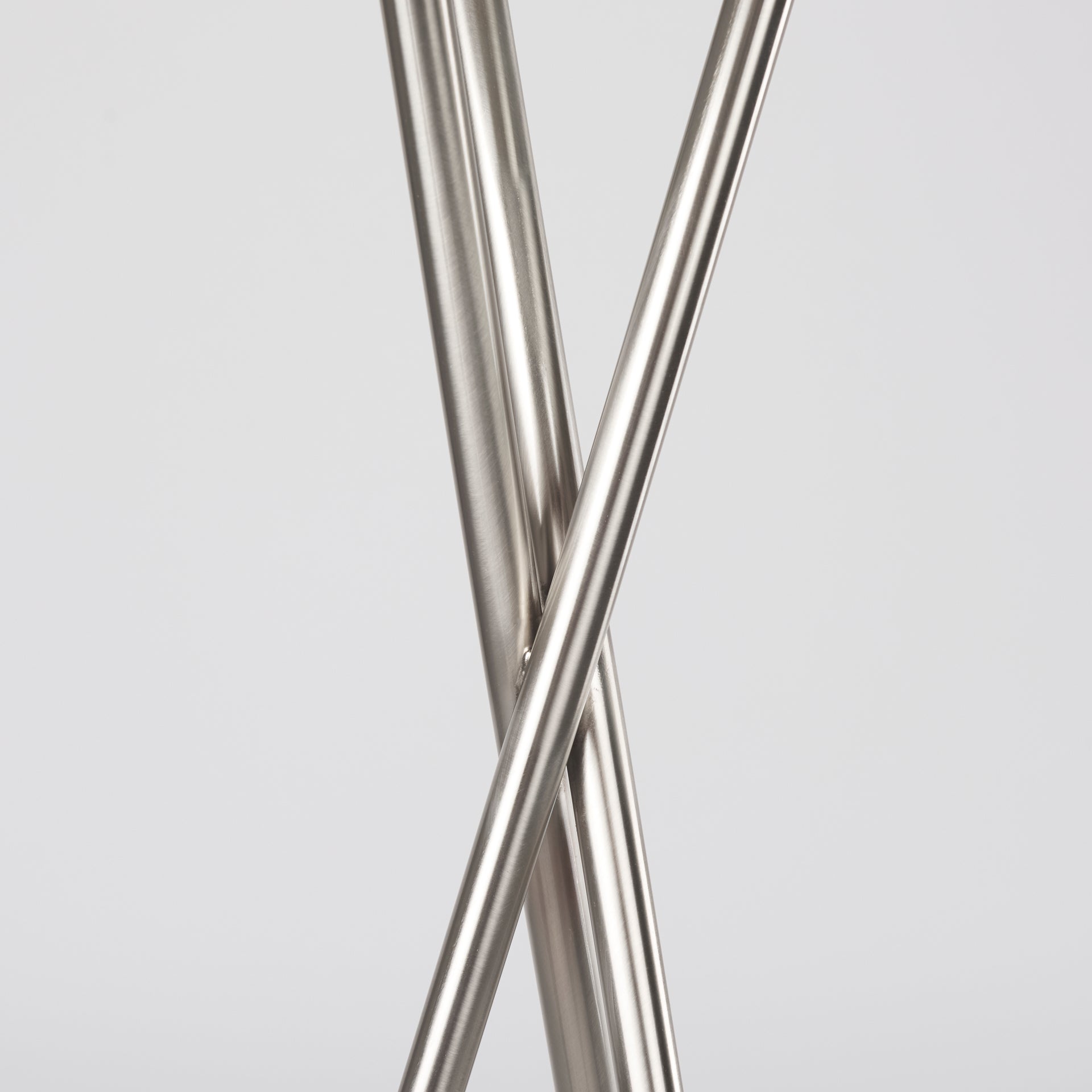 Ambrose Floor Lamp Silver Metal | Beige Shade - floor-lamps