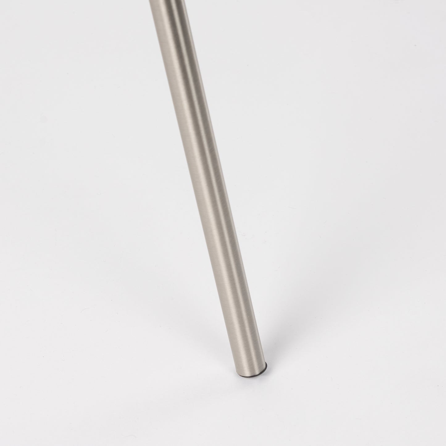 Ambrose Floor Lamp Silver Metal | Beige Shade - floor-lamps