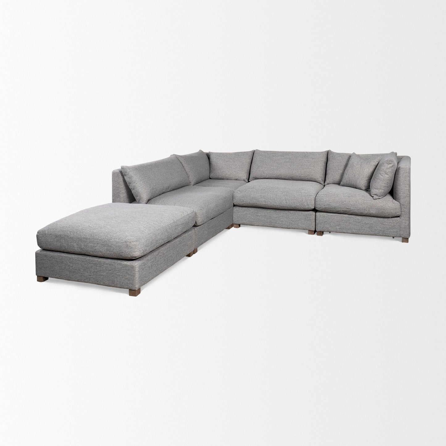 Valence 38.6L x 26.0W x 17.7H Castlerock Gray 2/3 Ottoman Sectional Piece