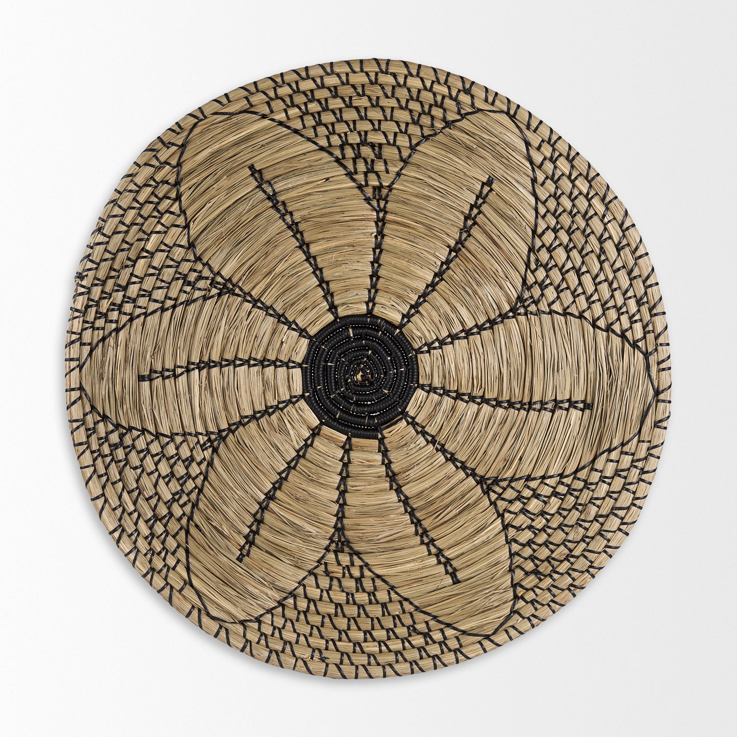 Mekhi Wall Decor Brown Seagrass | Black String - alternative-wall-decor