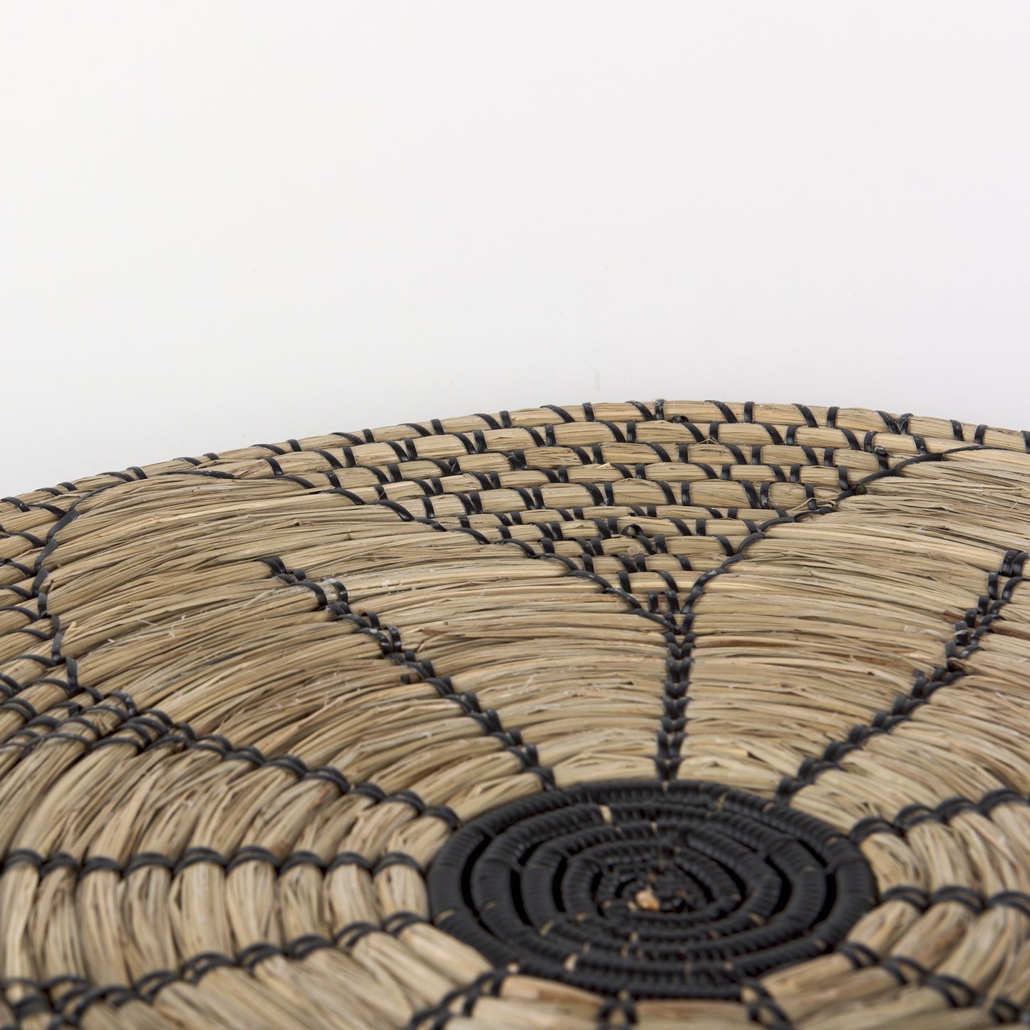 Mekhi Wall Decor Brown Seagrass | Black String - alternative-wall-decor
