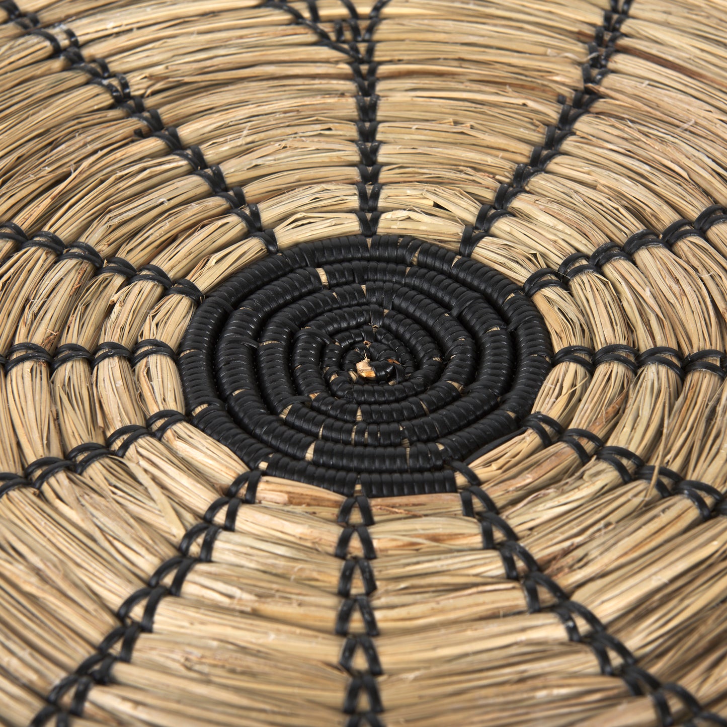 Mekhi Wall Decor Brown Seagrass | Black String - alternative-wall-decor