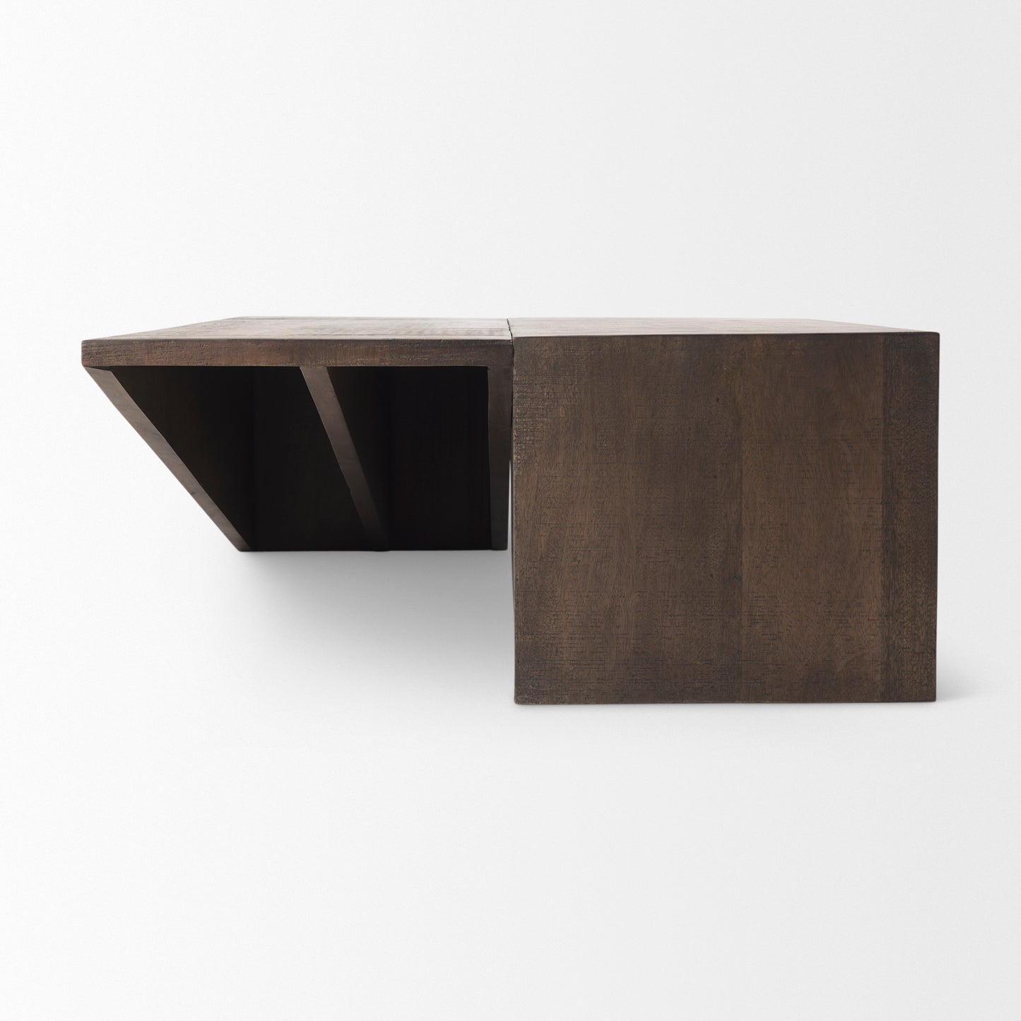 West Coffee Table Medium Brown Wood - coffee-tables
