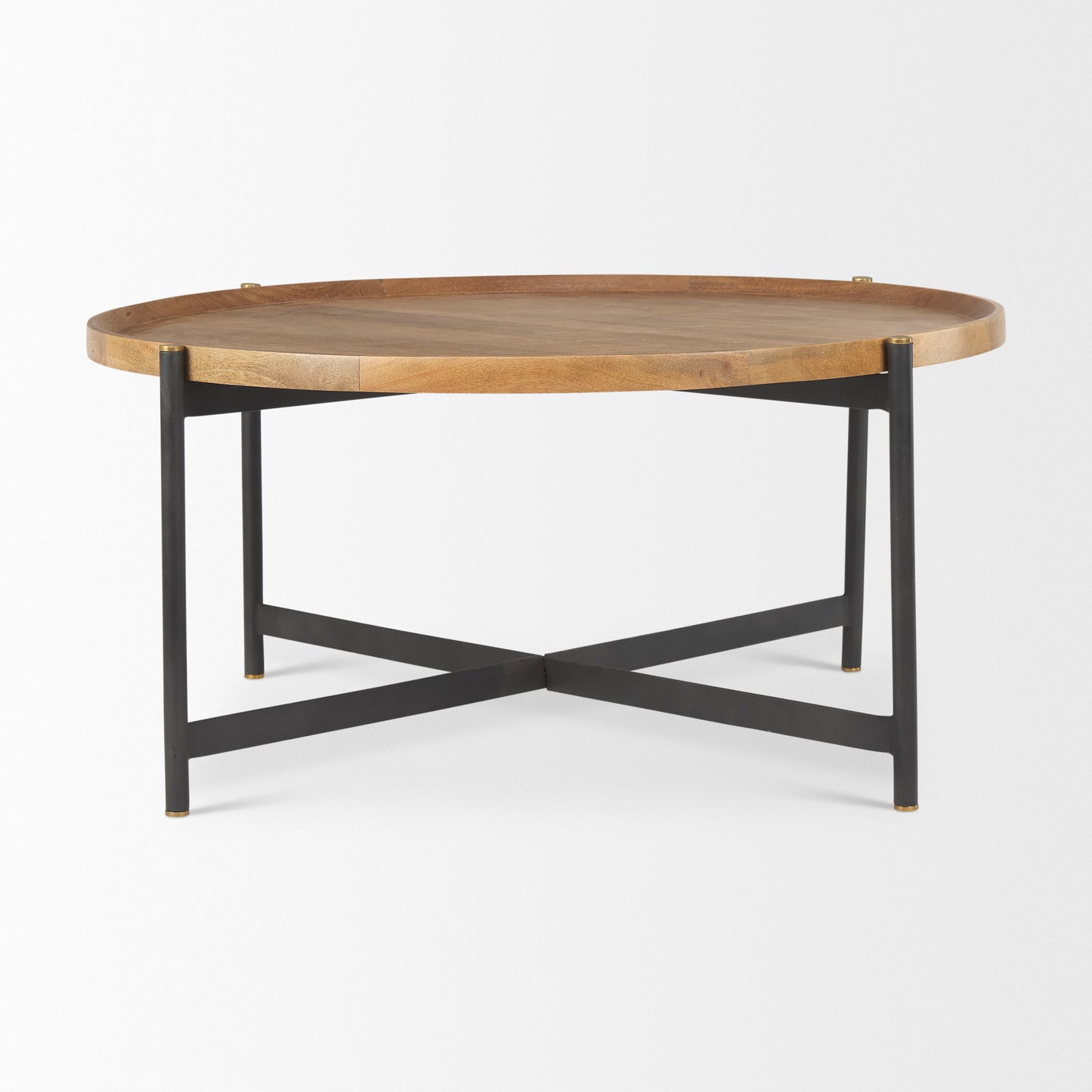 Marquisa Coffee Table Brown Wood | Black Metal | Large - coffee-tables