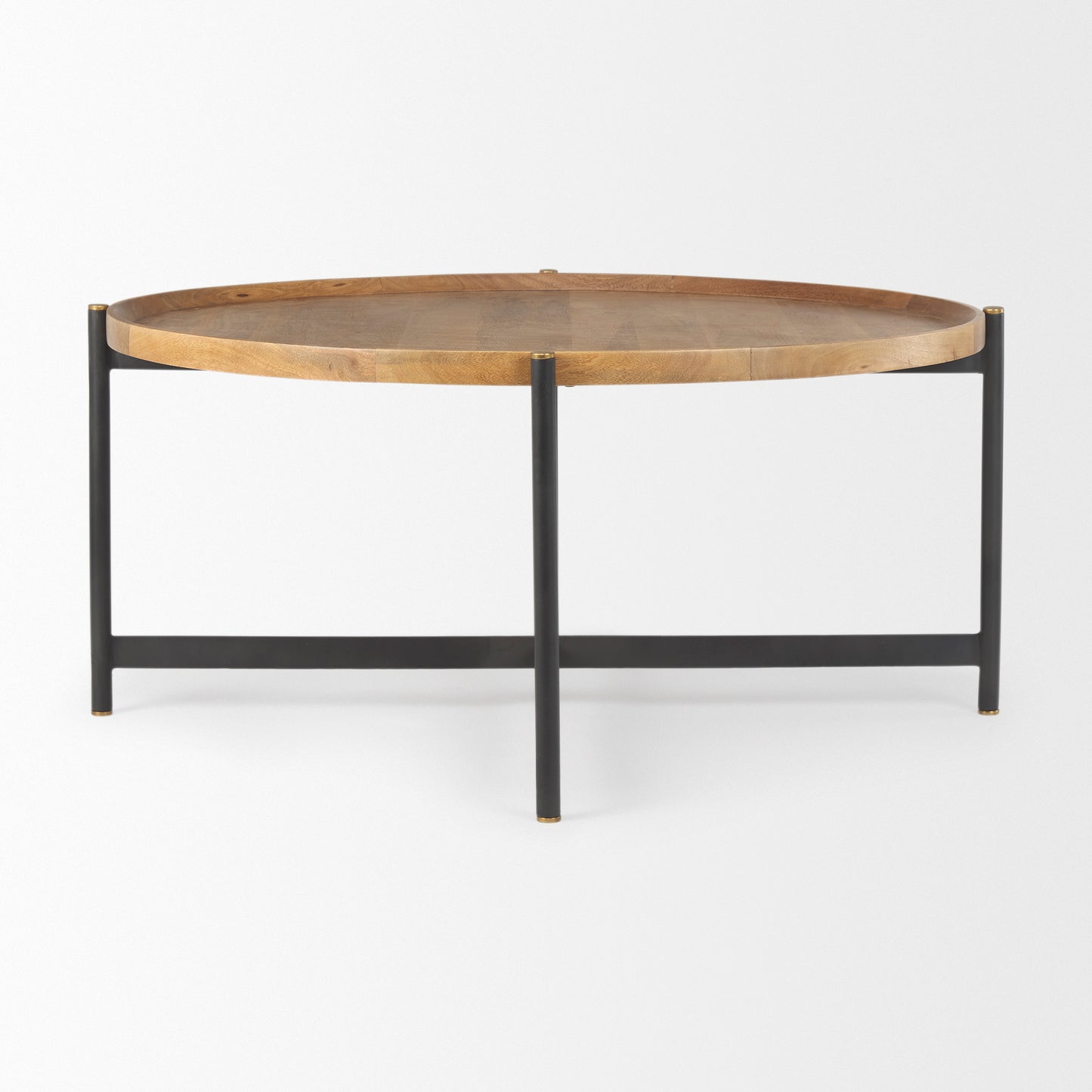 Marquisa Coffee Table Brown Wood | Black Metal | Large - coffee-tables
