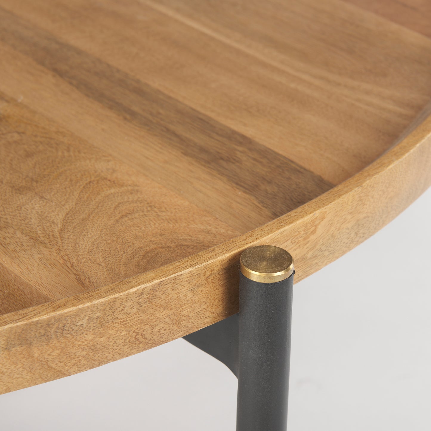 Marquisa Coffee Table Brown Wood | Black Metal | Large - coffee-tables