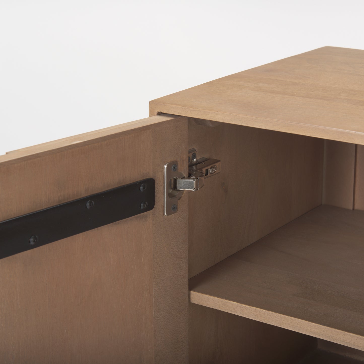 Sable 37.0L x 17.0W x 30.5H Light Brown Wood Accent Cabinet