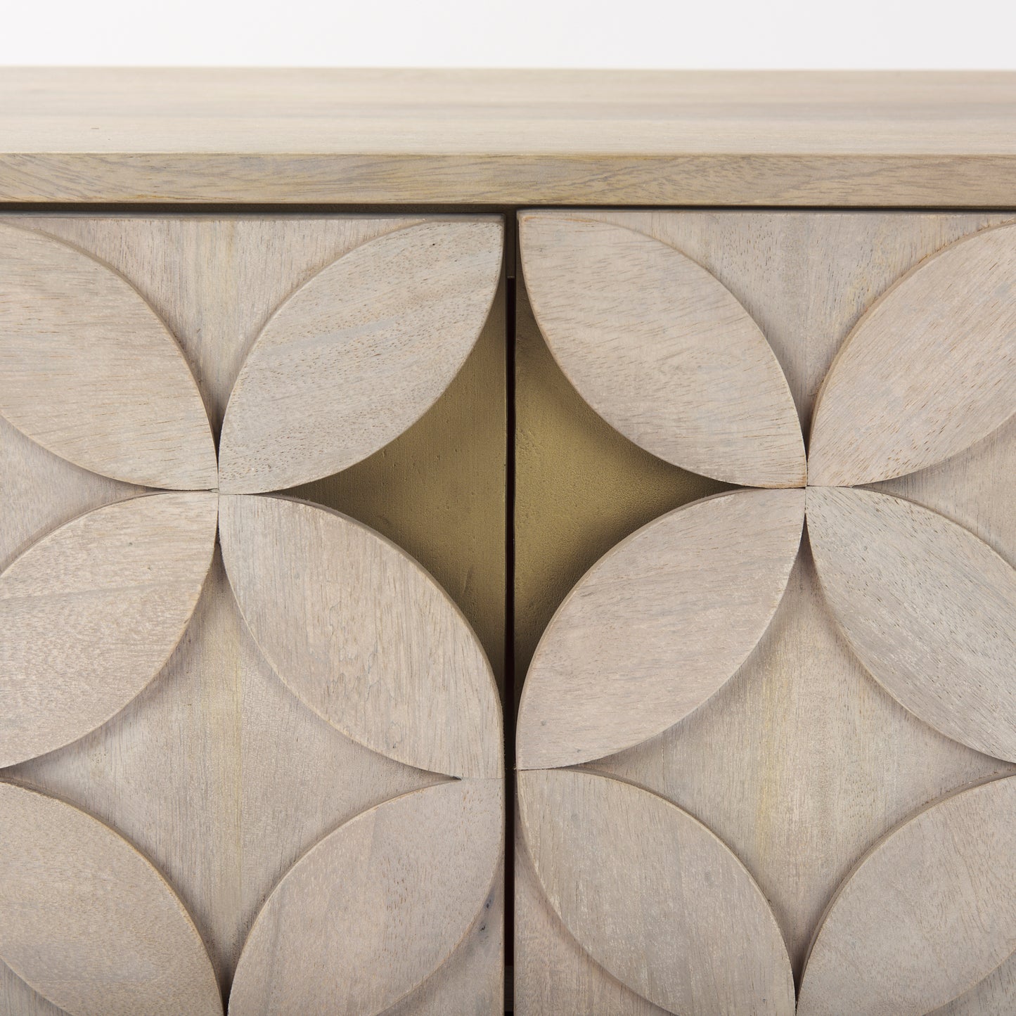 Excelsior Accent Cabinet Light Brown Wood | Gold Metal - acc-chest-cabinets