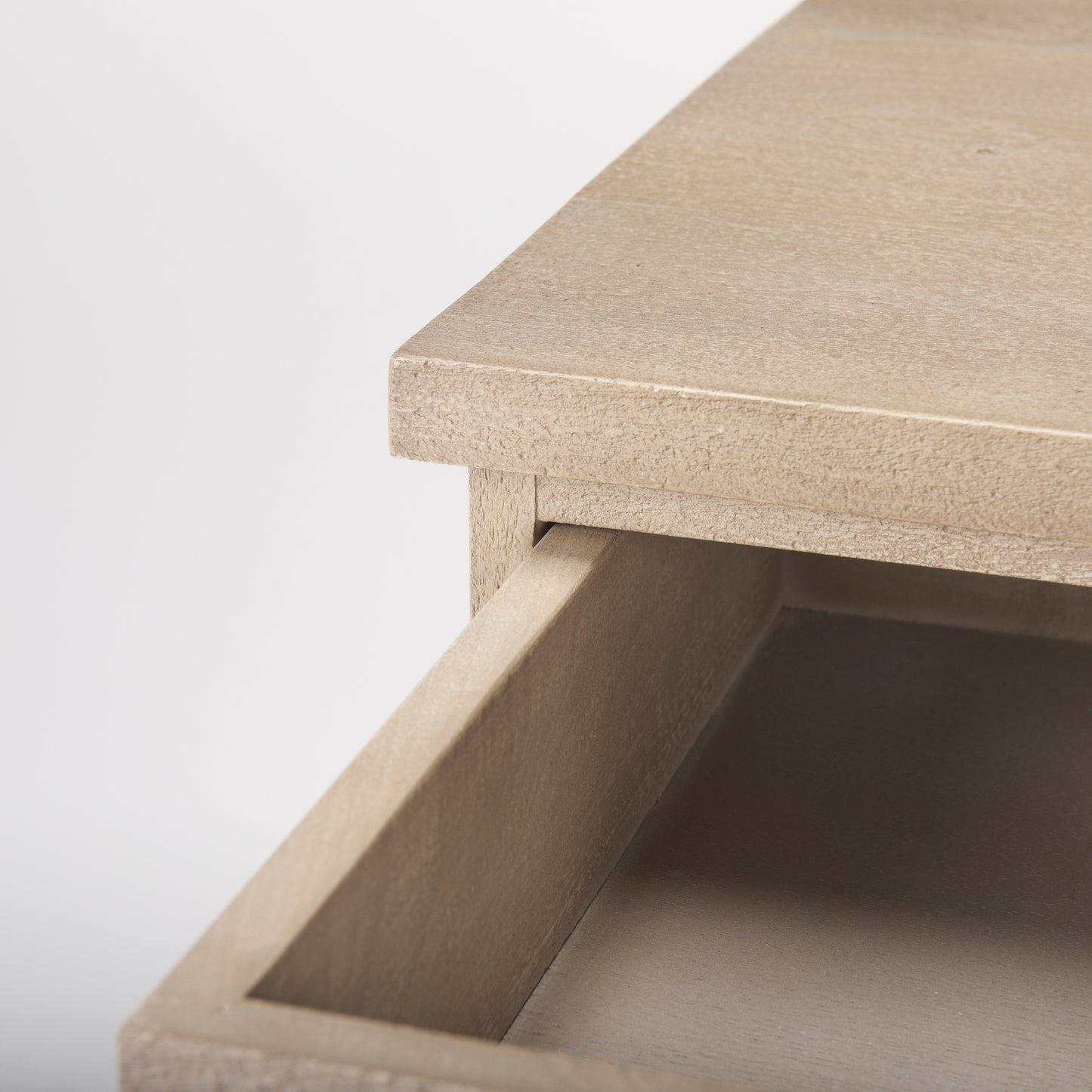 Braxton 33.5L x 18.5W x 31.5H Beige Wood W/Black Accents 2 Door Accent Cabinet