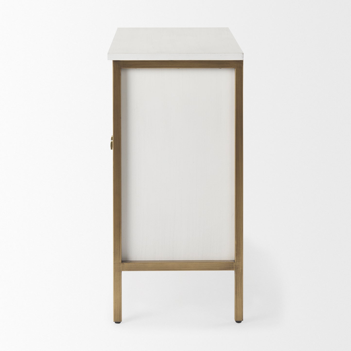 Savannah Gold Accent Cabinet 2 Door White | Gold Metal | 2 Door - acc-chest-cabinets