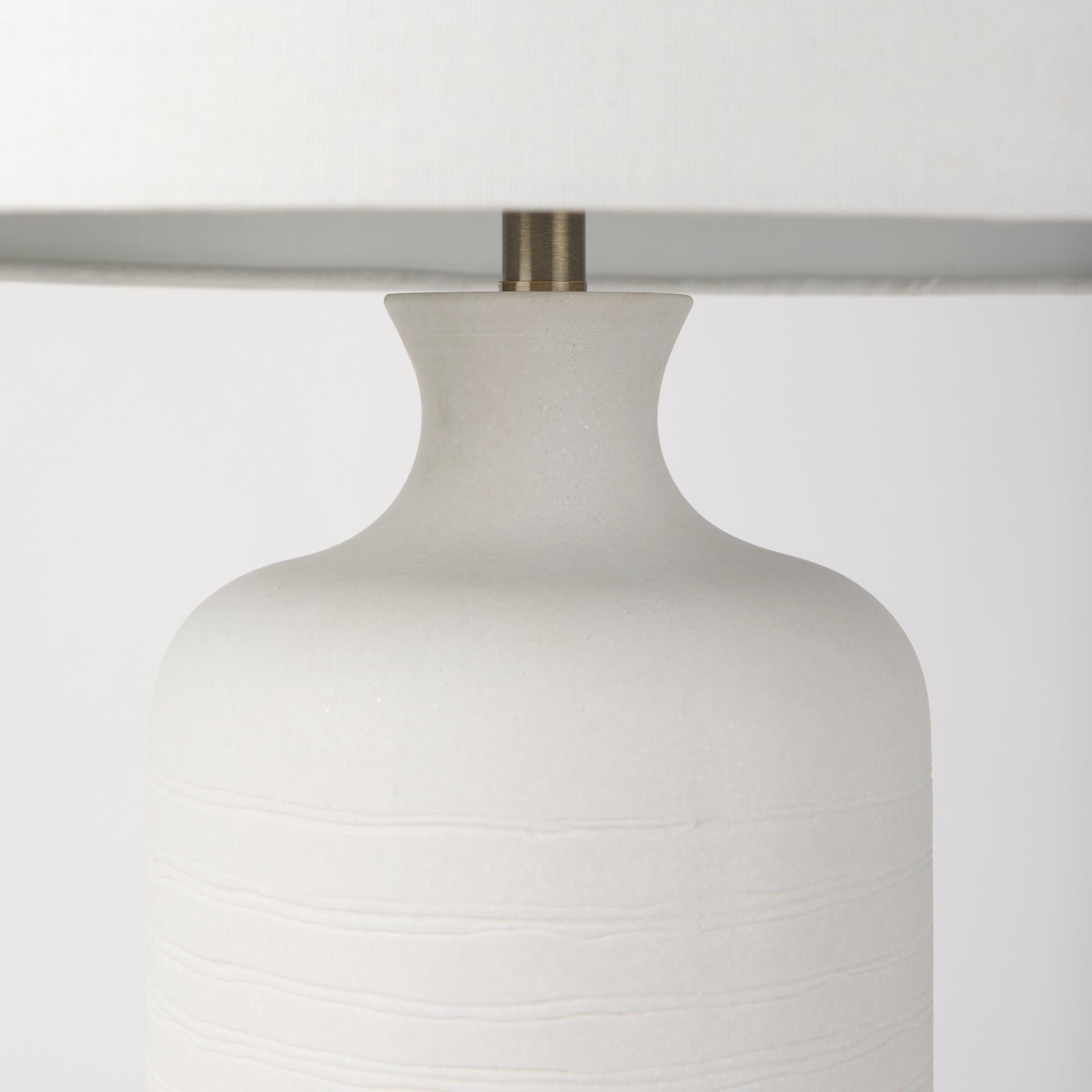 Melanie Table Lamp White Ceramic | White Shade - table-lamps
