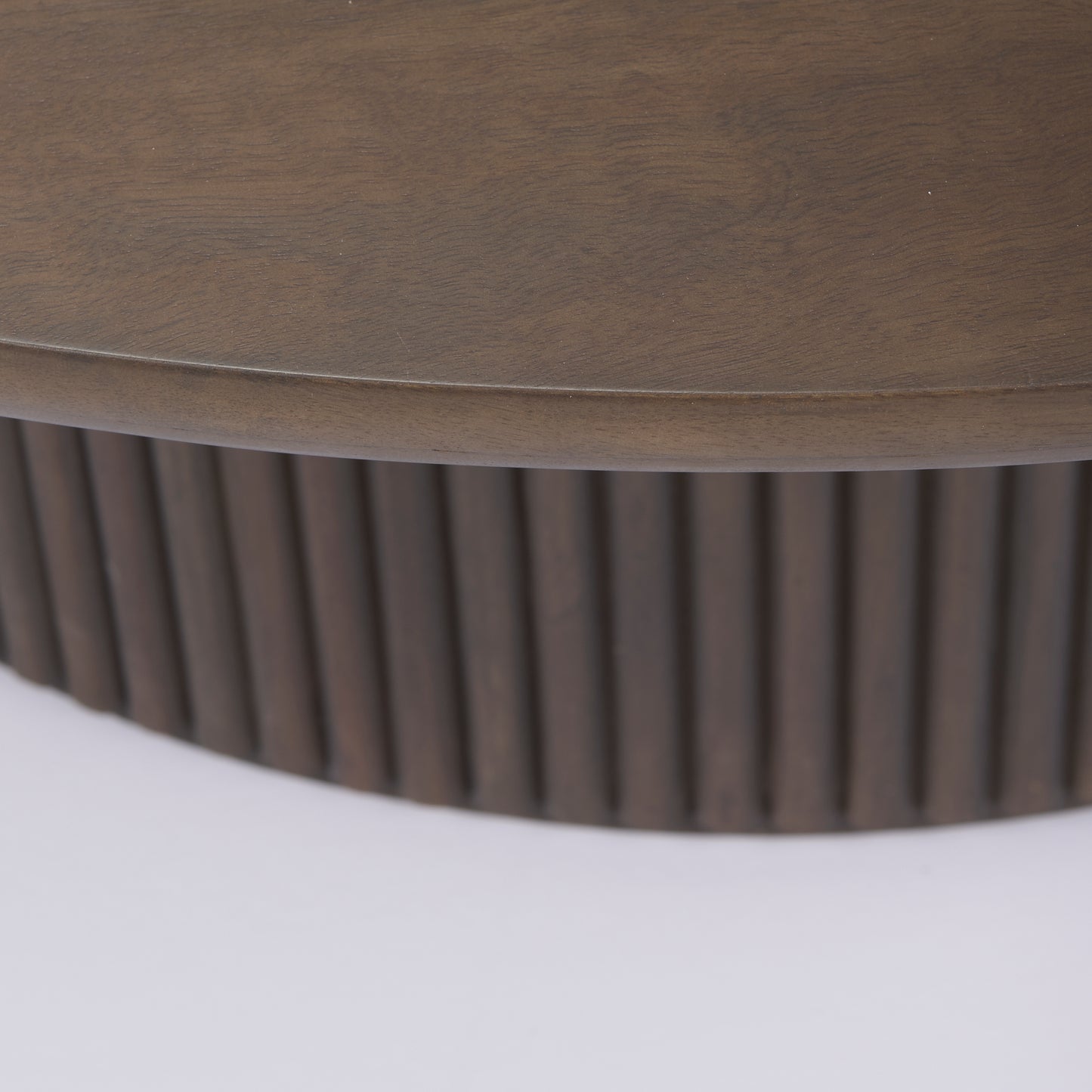 Terra Round Coffee Table Dark Brown Wood - coffee-tables