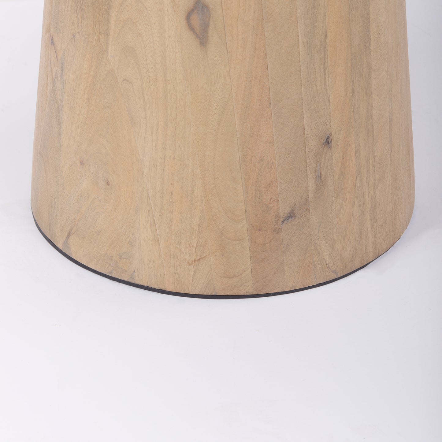 Maxwell Bistro Table White Marble | Blonde Wood - dining-table