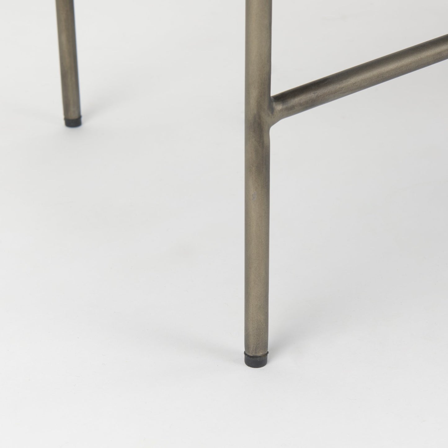 Avery Bench Multi Colored Fabric | Black Metal - benches