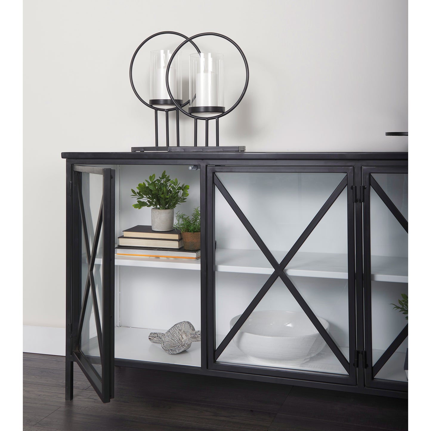 Aurelia Sideboard Black Metal - sideboards-and-buffets