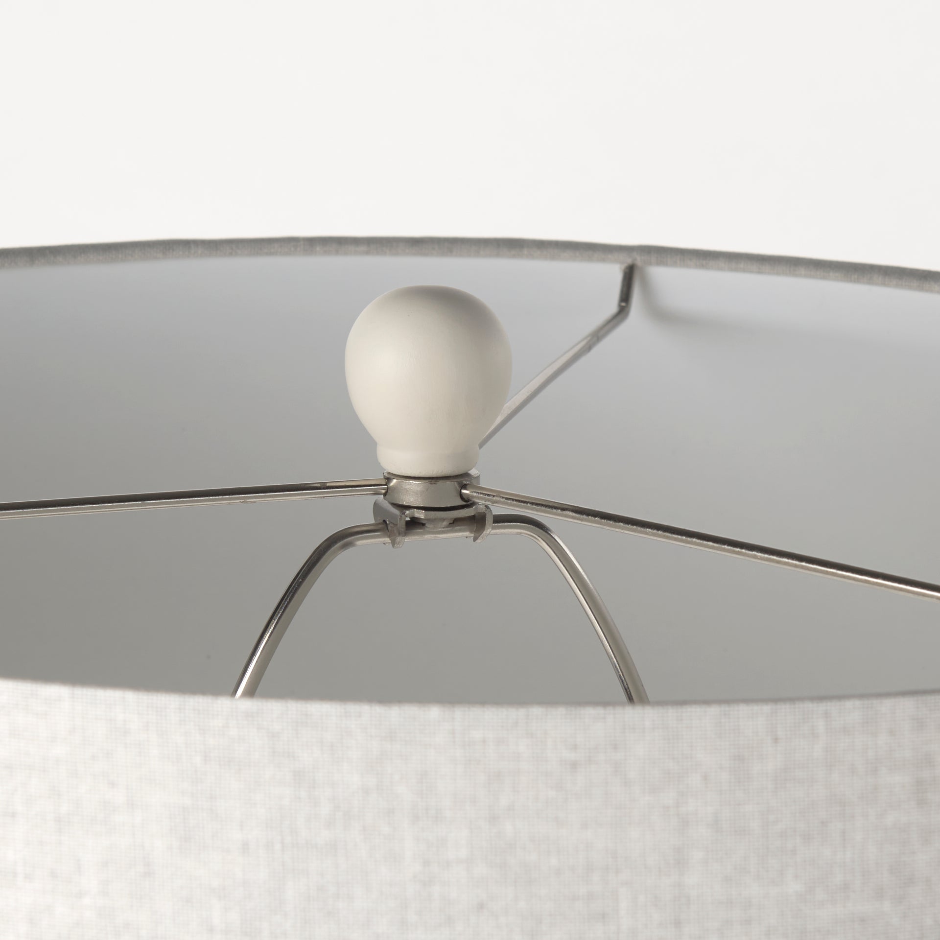 Cato Table Lamp Cream Base | White Shade - table-lamps