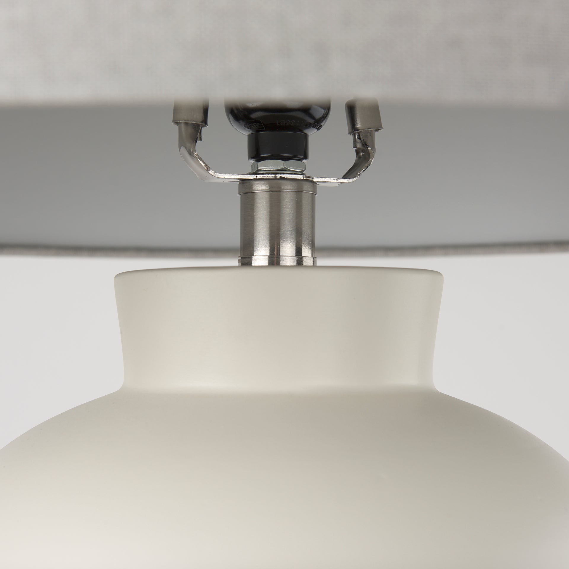 Cato Table Lamp Cream Base | White Shade - table-lamps