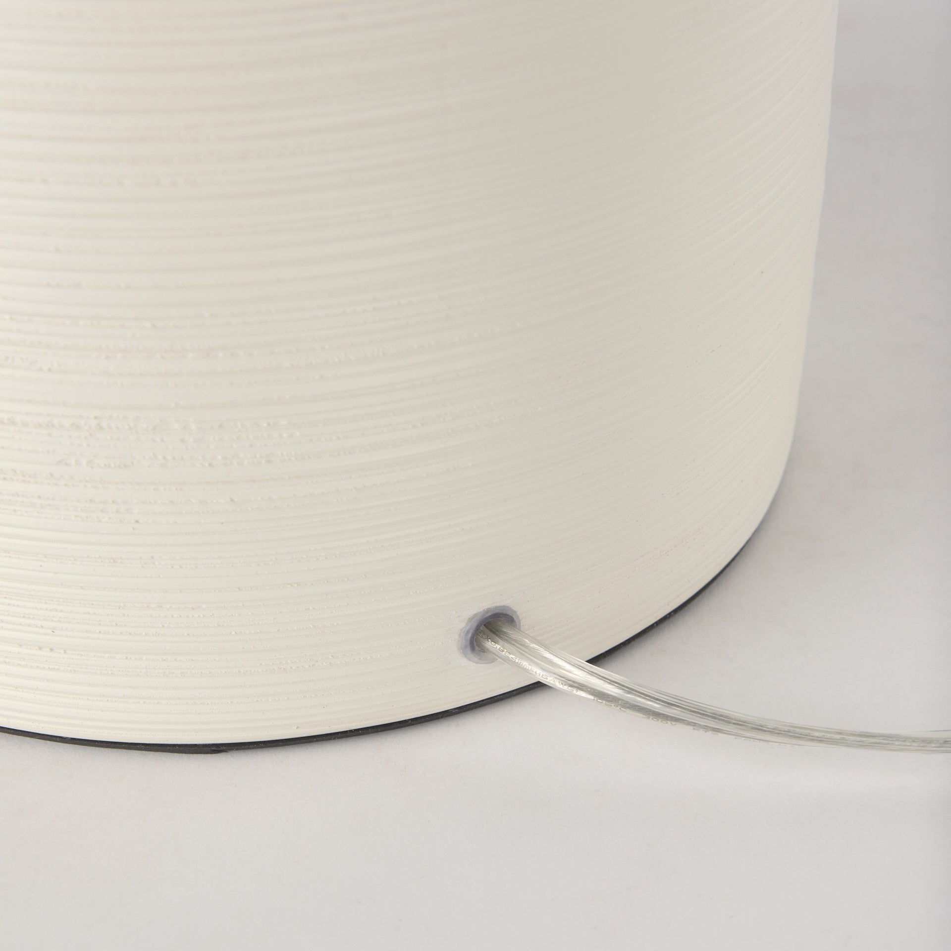 Cato Table Lamp Cream Base | White Shade - table-lamps