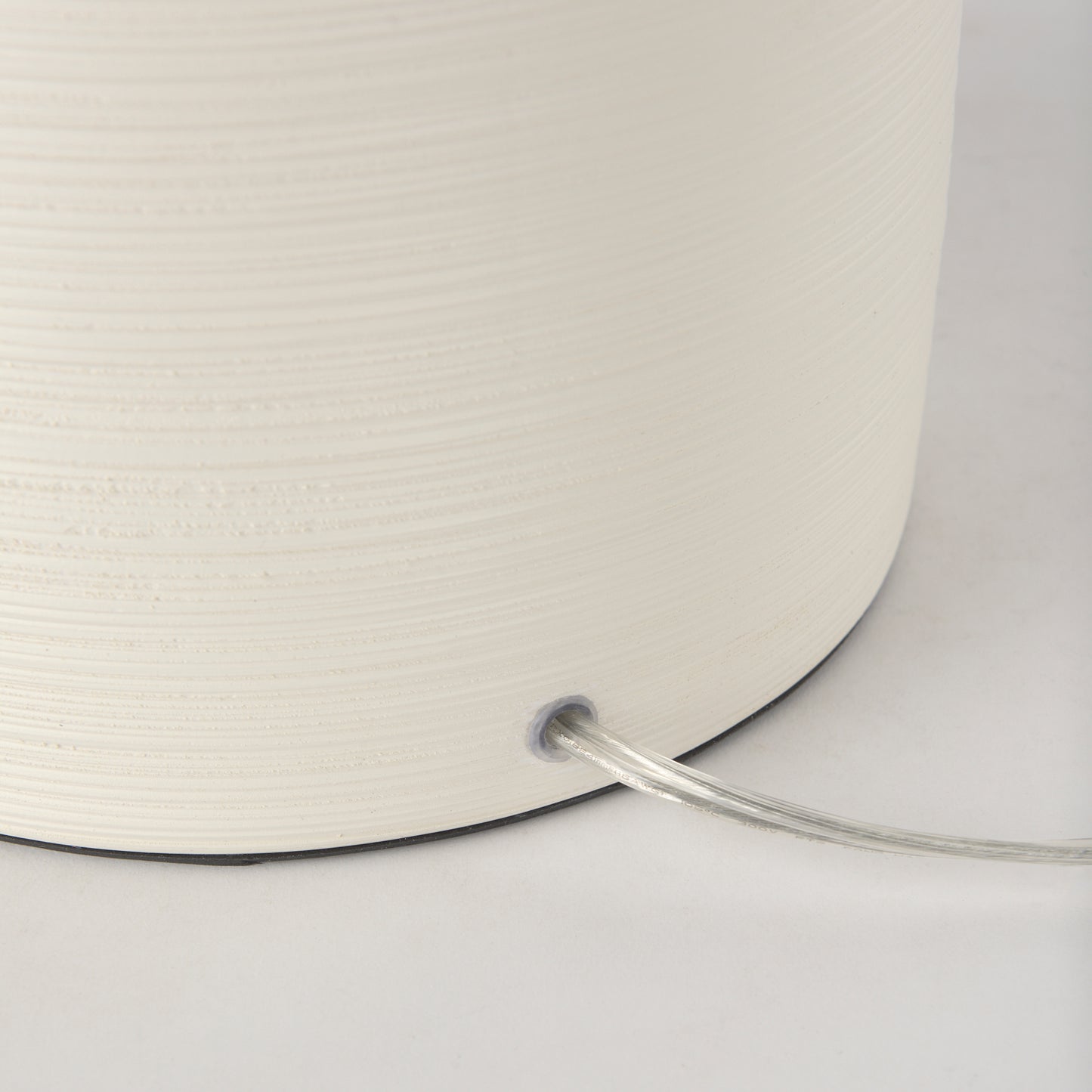Cato 20.0L x 20.0W x 33.5H Cream Base W/White Shade Table Lamp