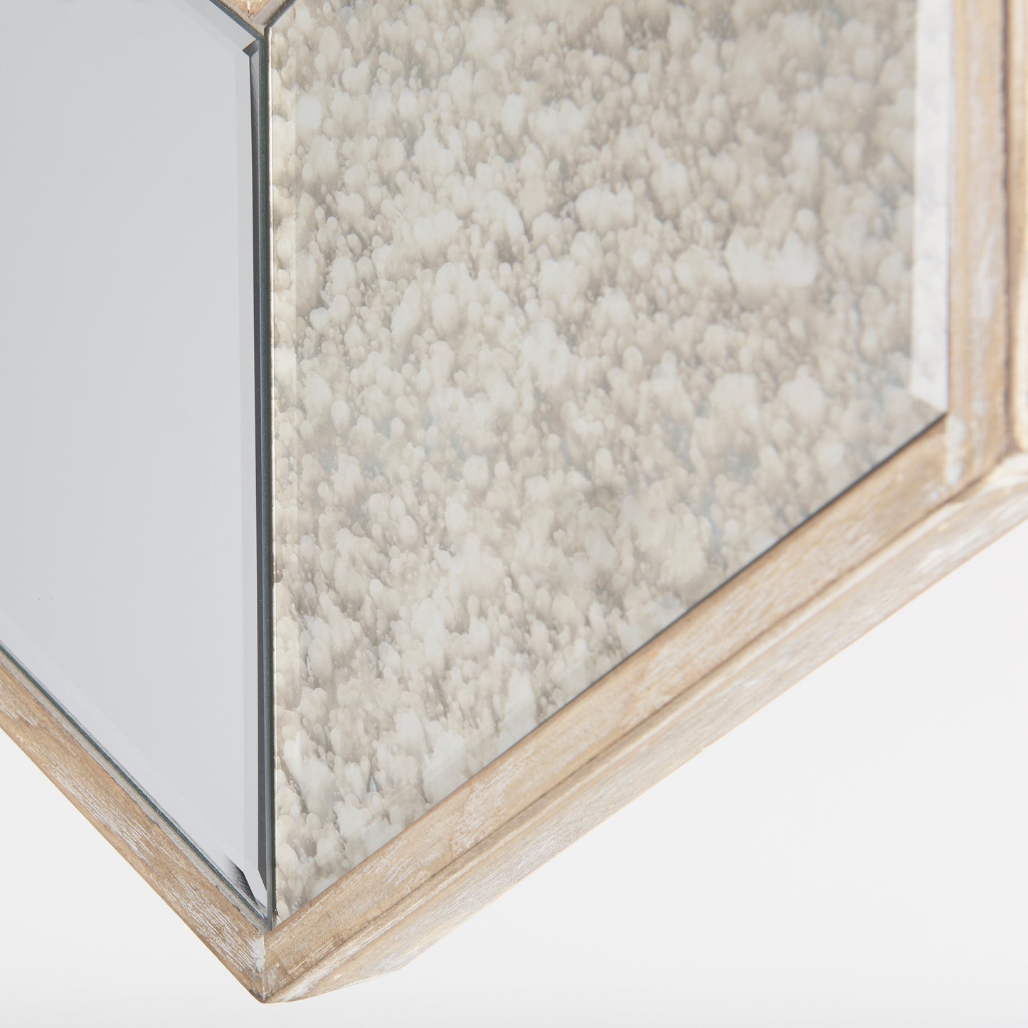 Cheveronna Wall Mirror Light Brown Wood | 36x12 - wall-mirrors-grouped