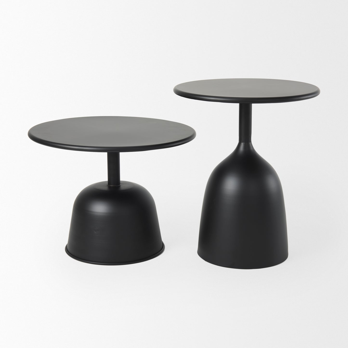 Talulla 19.7L x 19.7W x 14.8H Metal Matte Black Accent Table