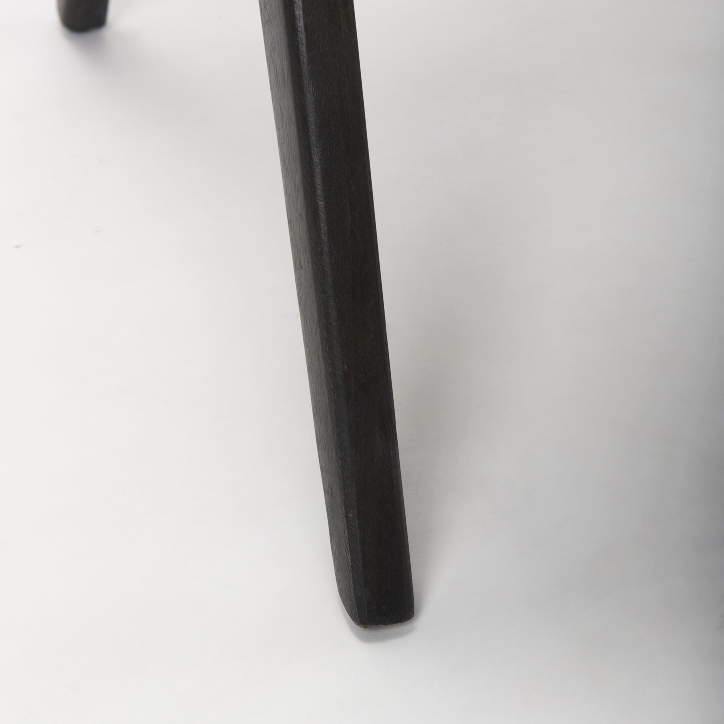 Donna Black Wood Cane-Back w/ Beige Upholstered Seat Dining Chair