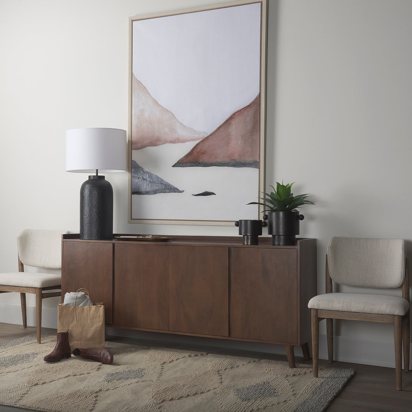 Lillie Sideboard Brown Wood - sideboards-and-buffets