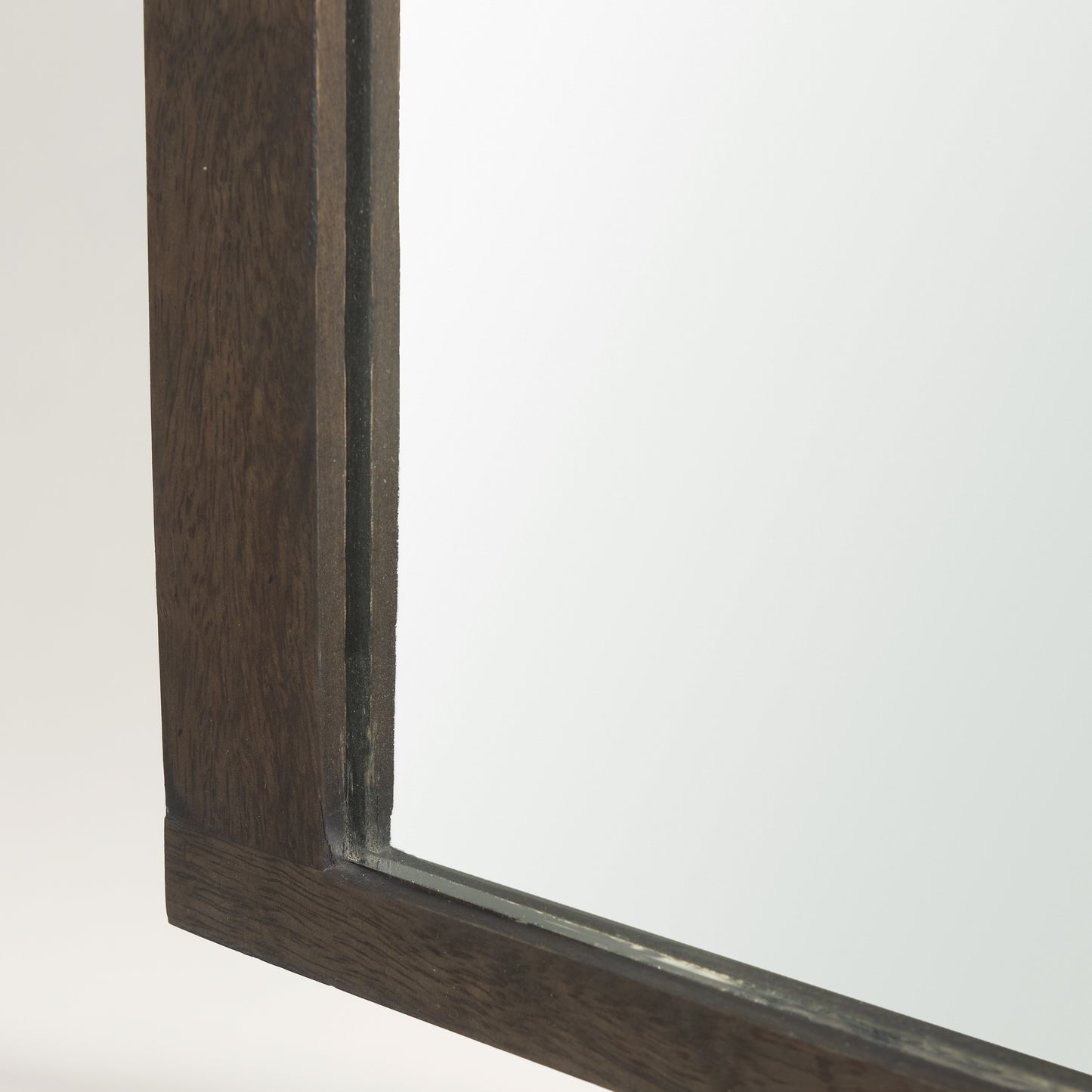 Celeste Dark Brown Wood Arched Mirror