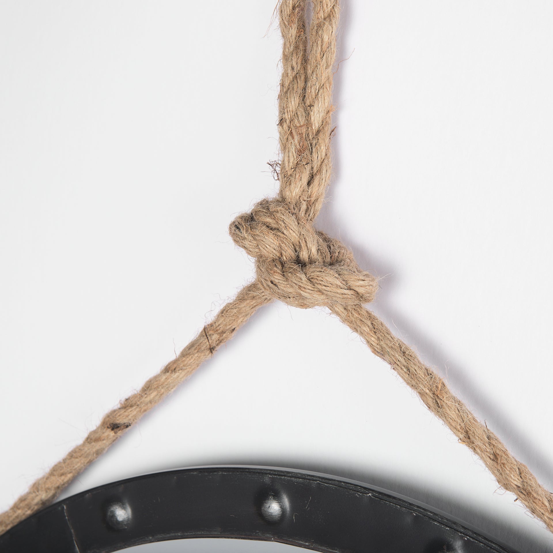 Pendula Wall Mirror Brown Metal | 27’’ - wall-mirrors-grouped