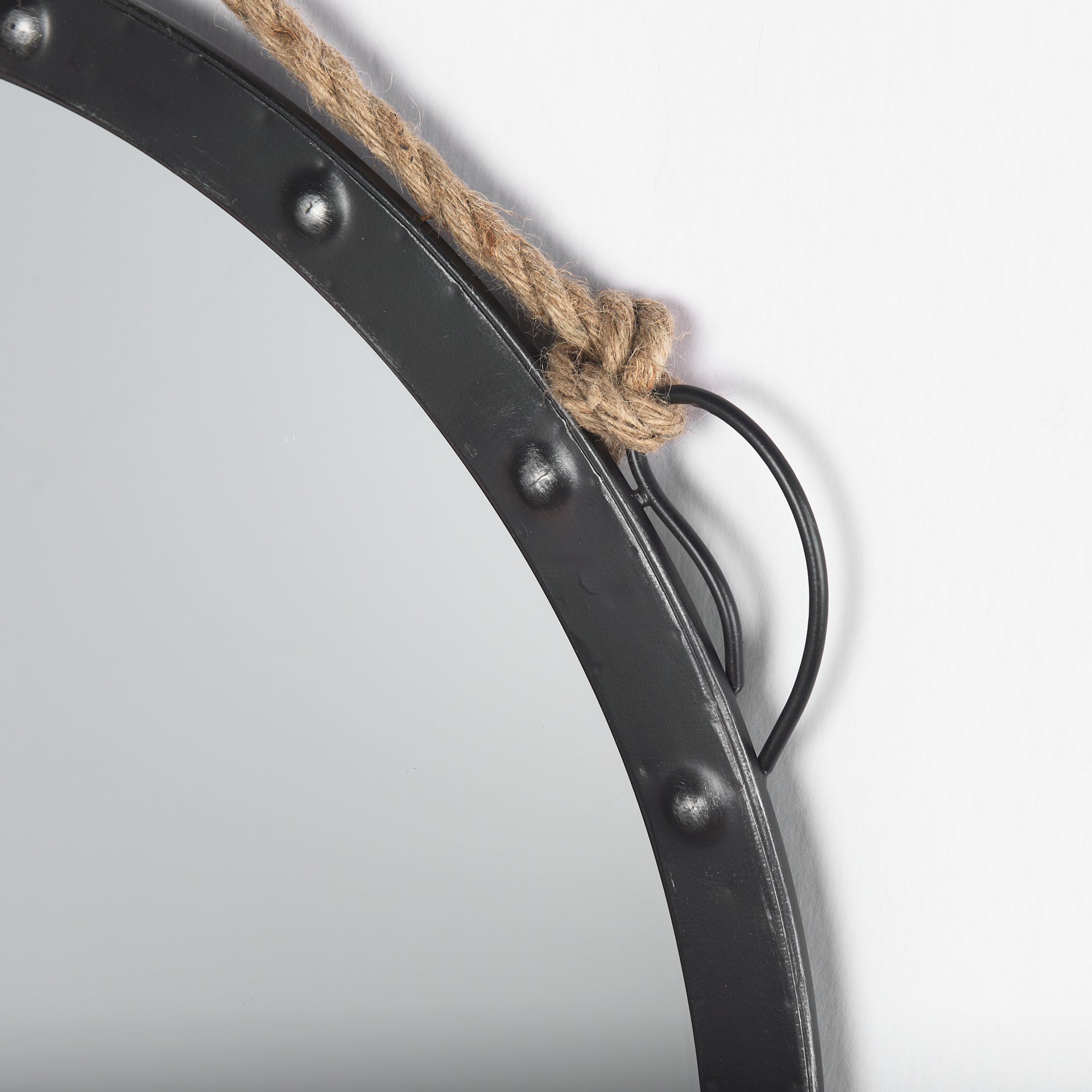 Pendula Wall Mirror Brown Metal | 27’’ - wall-mirrors-grouped