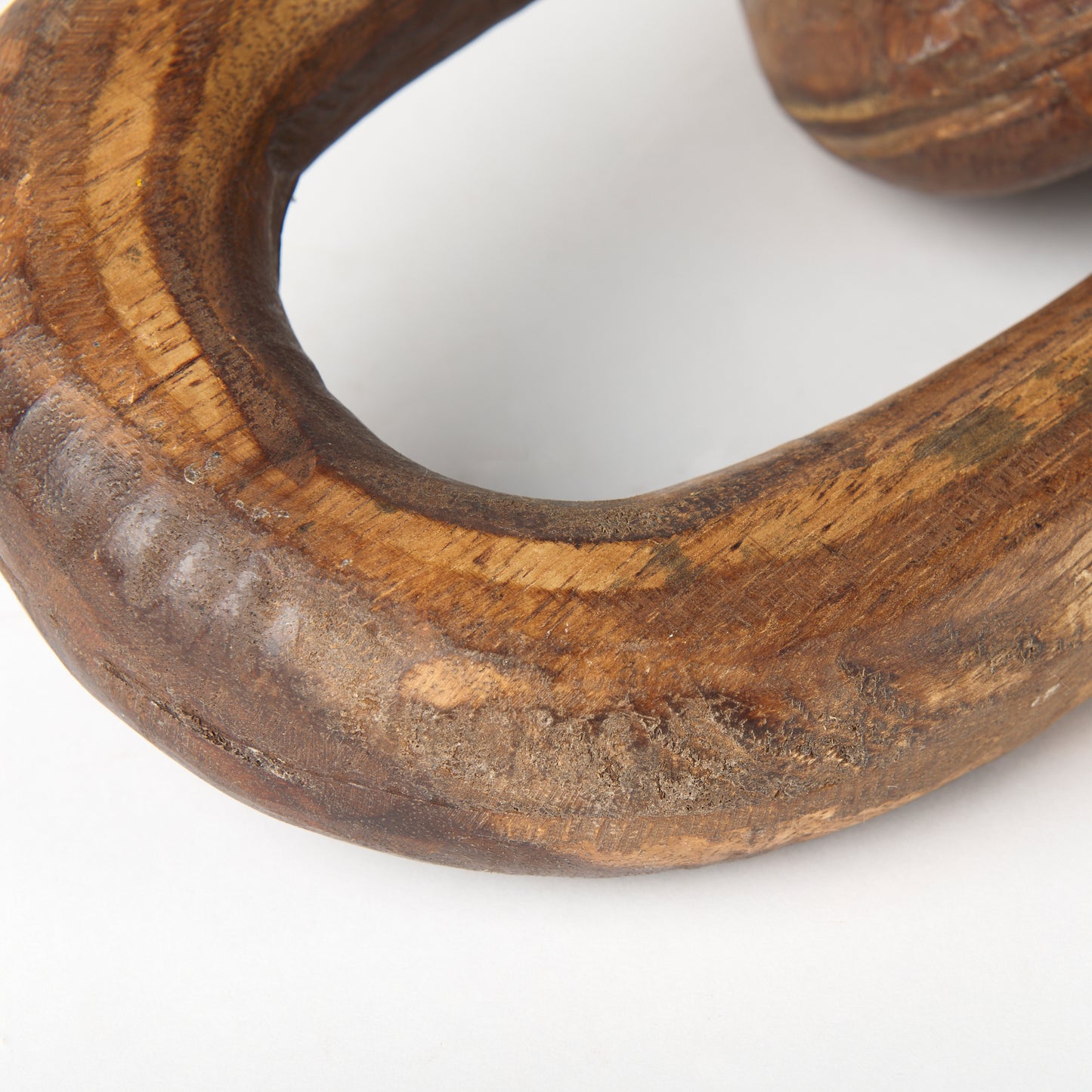 Tayla Large Medium Brown Wood Chain Link