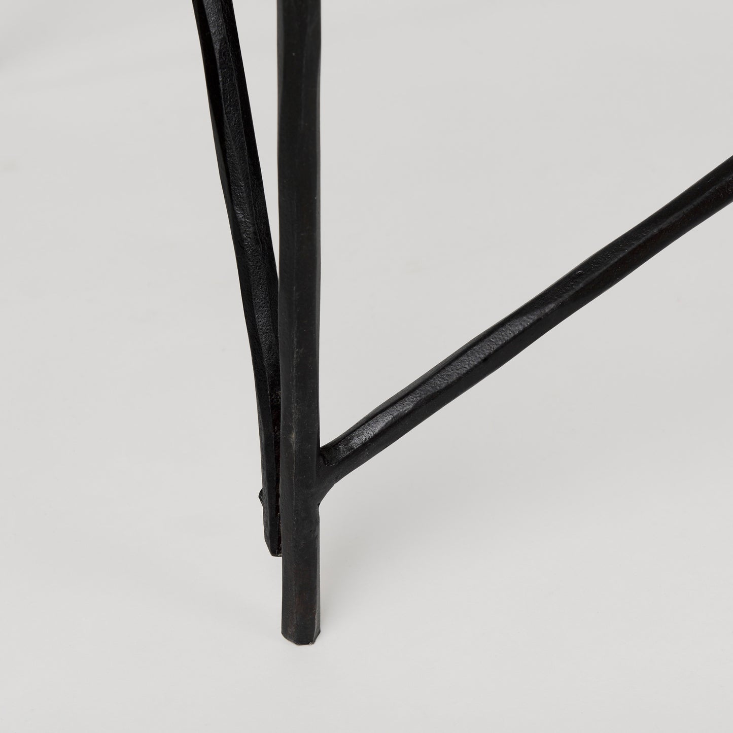 Lorlei Marble Top w/ Gray Iron Base Console Table