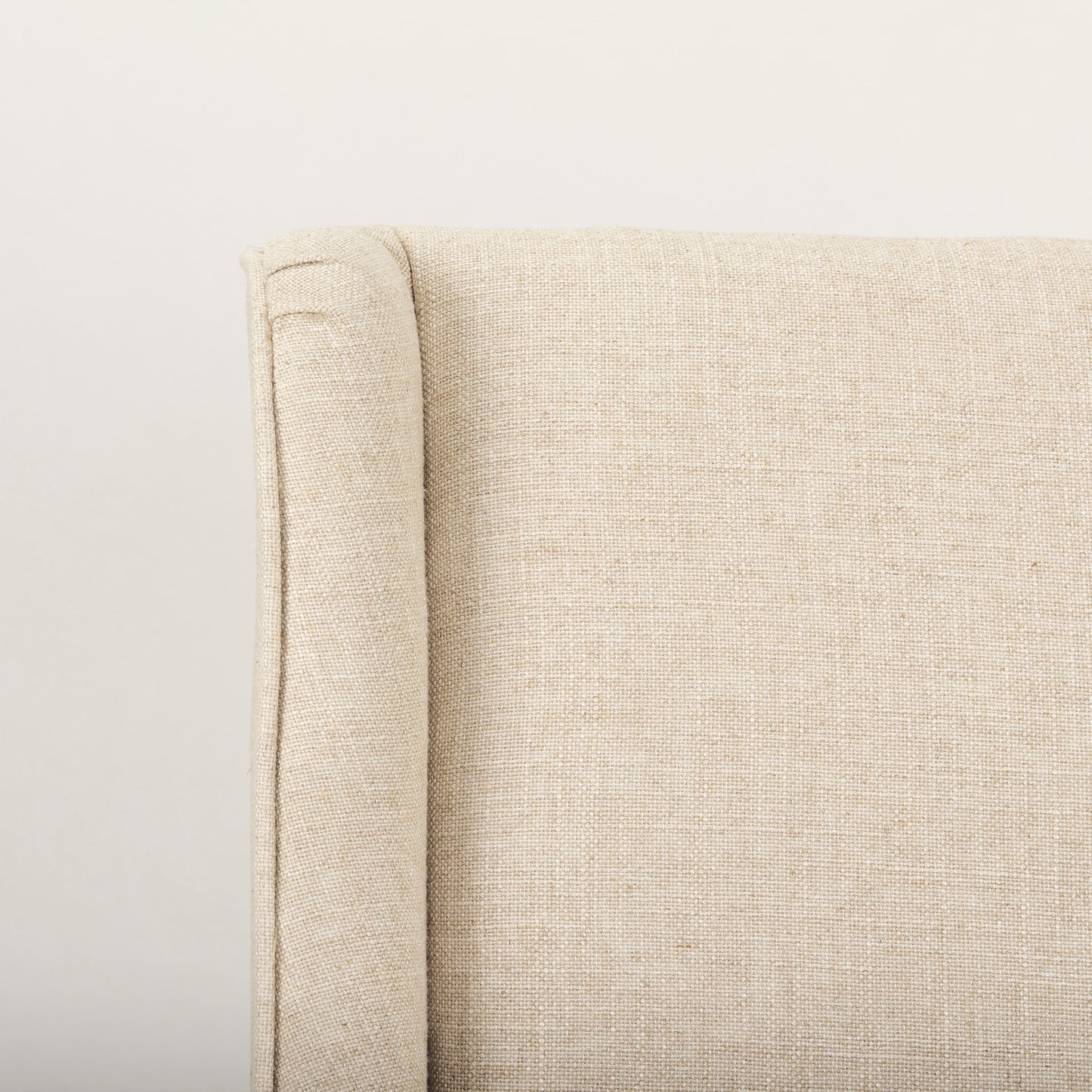 Kensington Dining Chair Medium Brown Wood | Cream Fabric - dining-chairs