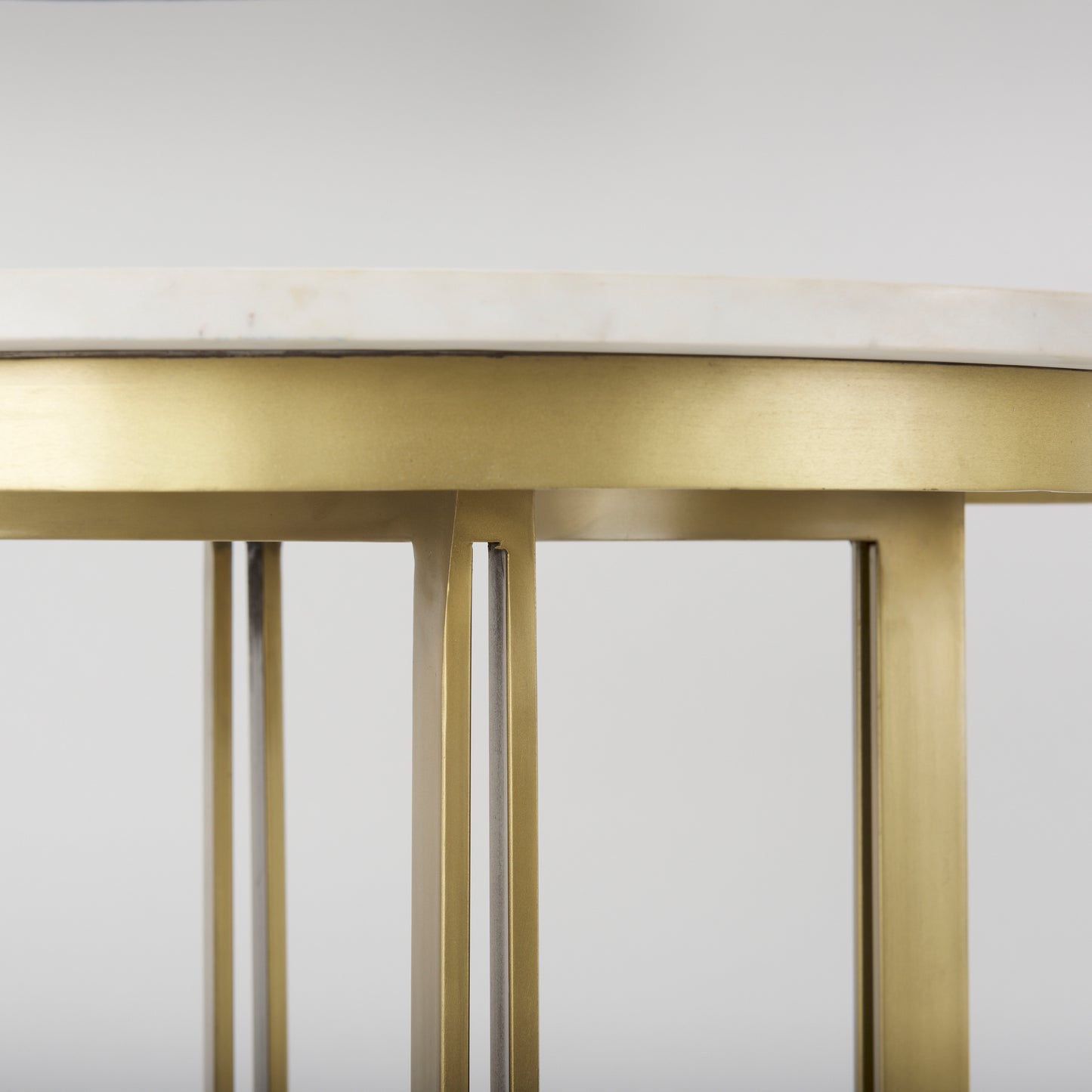 Tanner Bistro Table Whte Marble | Matte Gold - dining-table
