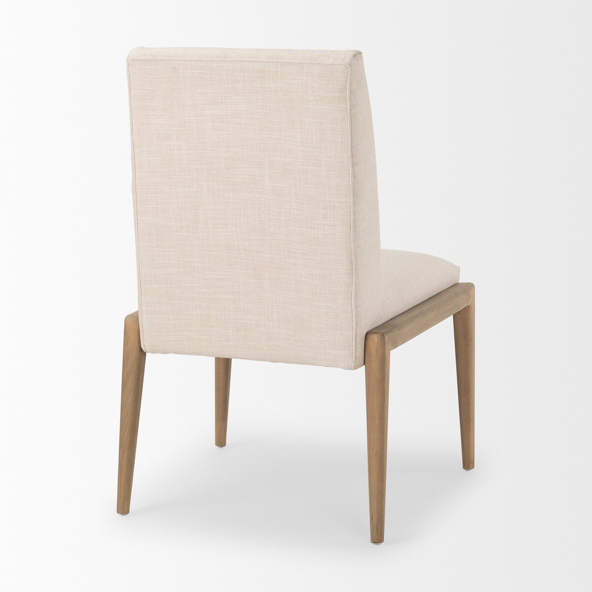 Palisades Dining Chair Cream | Light Brown Wood - dining-chairs