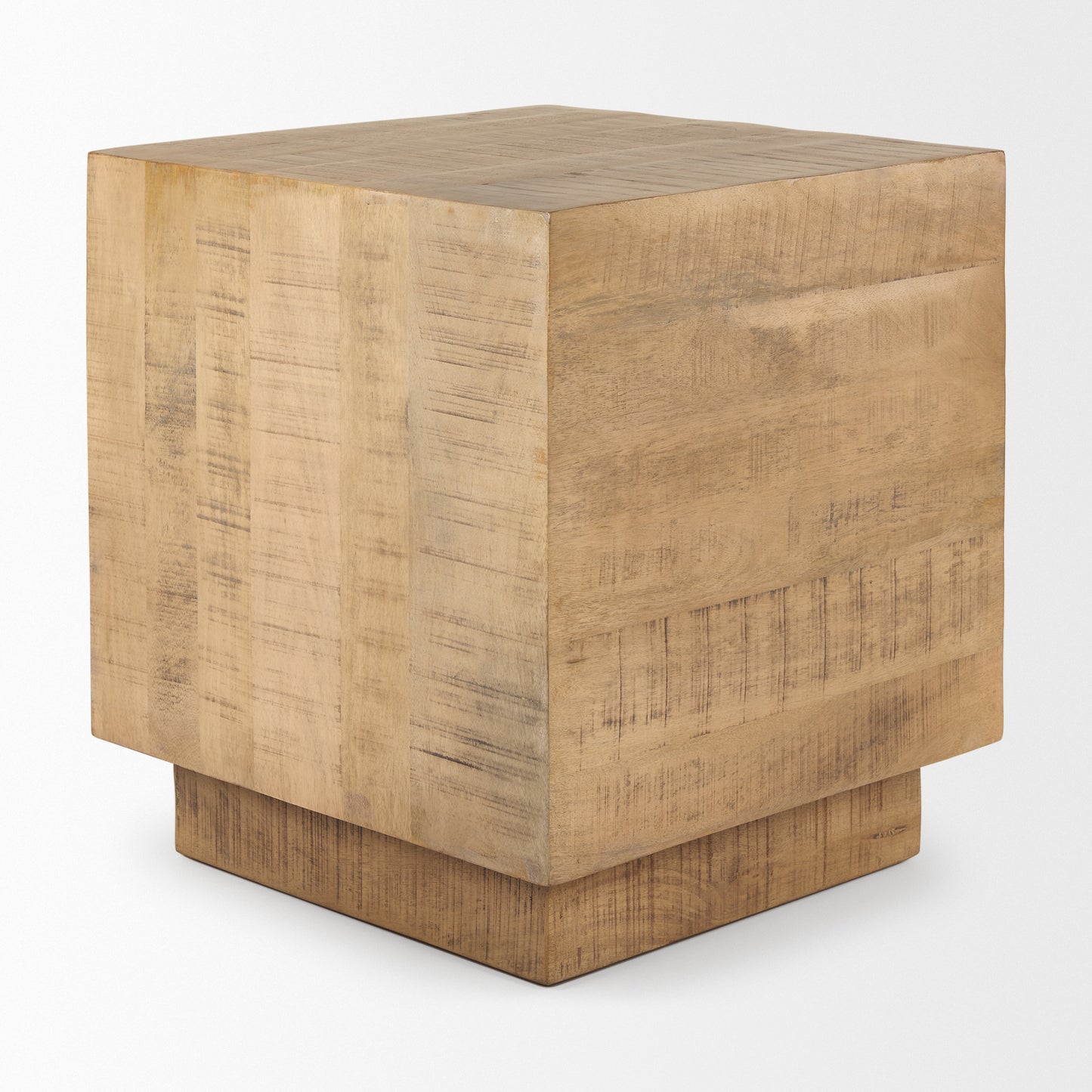 Hayden End Side Table Light Brown Wood | 11’’ Square - end-and-side-tables