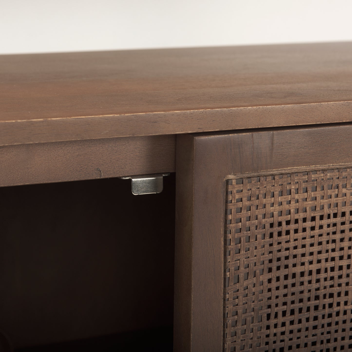 Grier Accent Cabinet Medium Brown Wood | Cane Accent | 2 Door - acc-chest-cabinets