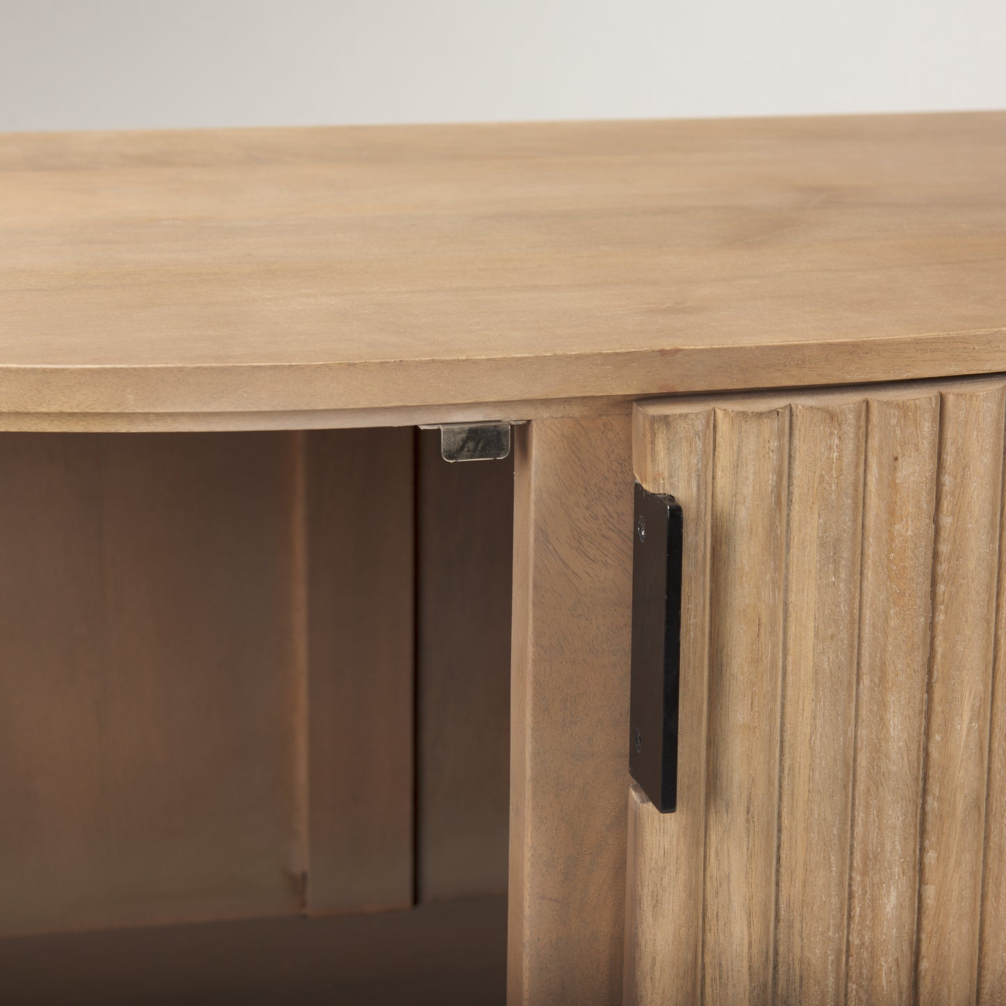 Terra Accent Cabinet Light Brown Wood | Fluted - acc-chest-cabinets