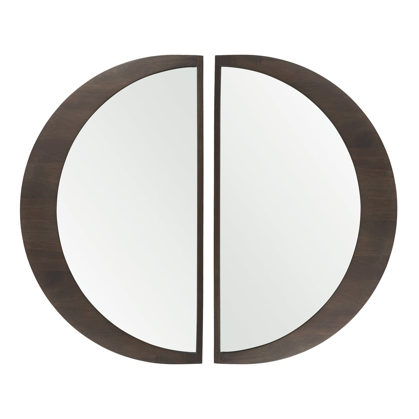 Celeste Dark Brown Wood Large Mirror