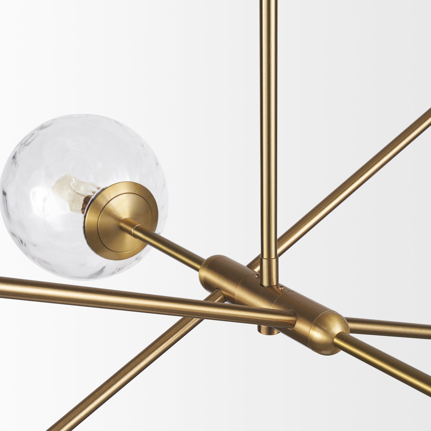 Britton Chandelier Gold Metal | Clear Glass - chandeliers