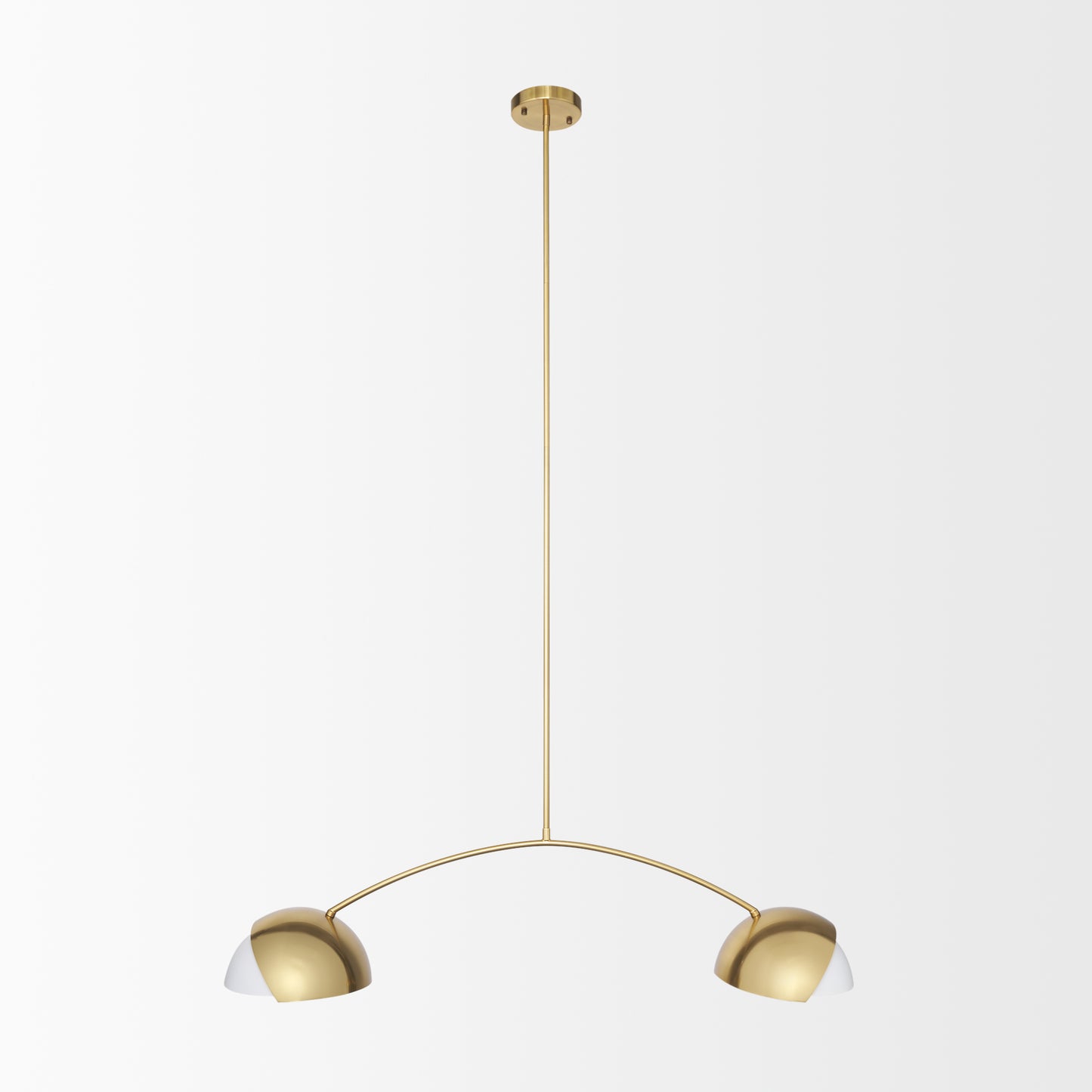 Cybill Chandelier Gold Metal | 2 Lights - chandeliers