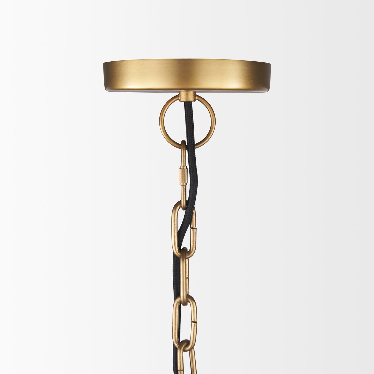 Karina Pendant Light Brass-tone Metal | 24’’ Round - pendant-light