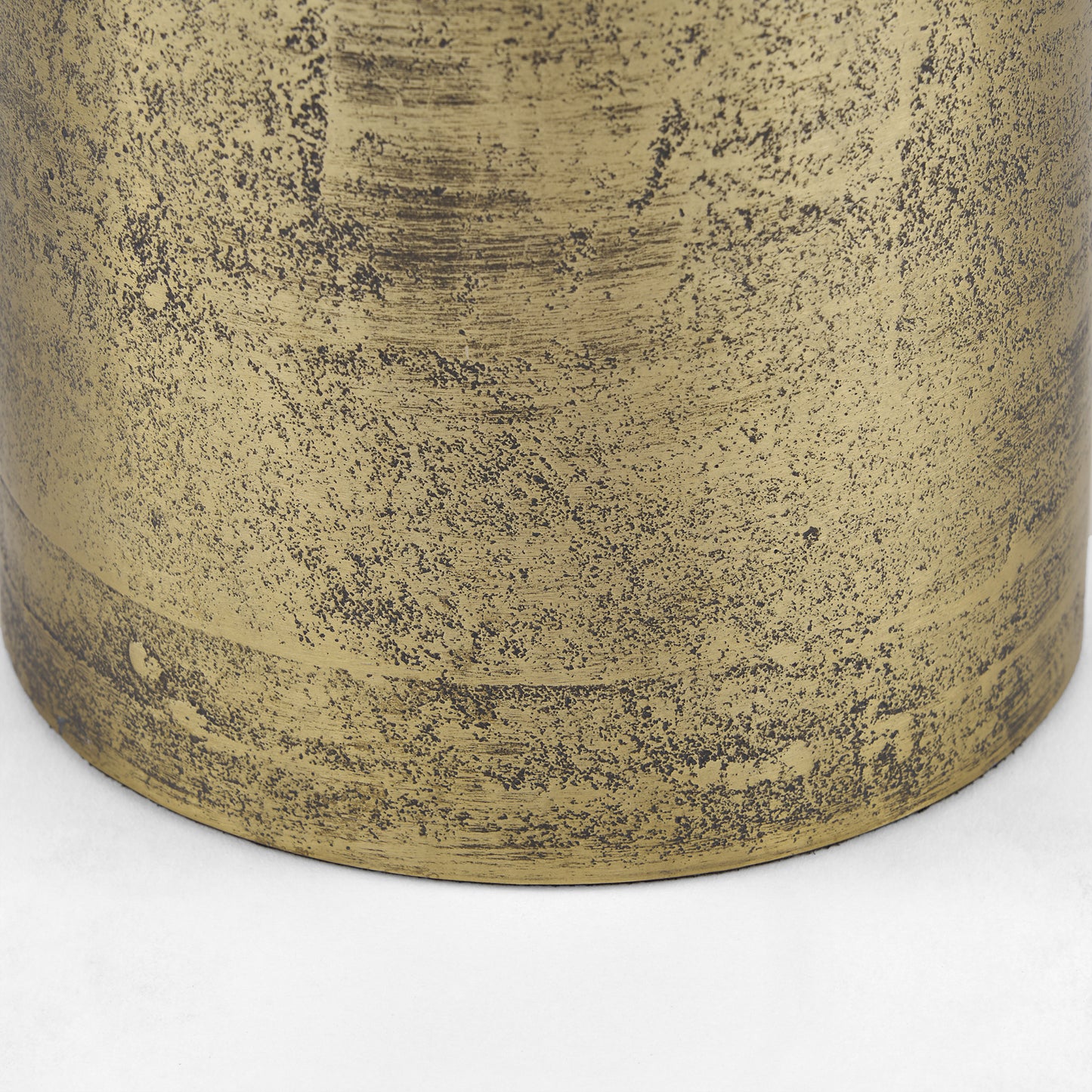 Quonset Extra Tall Brass Finished Aluminum Metal Pillar Object