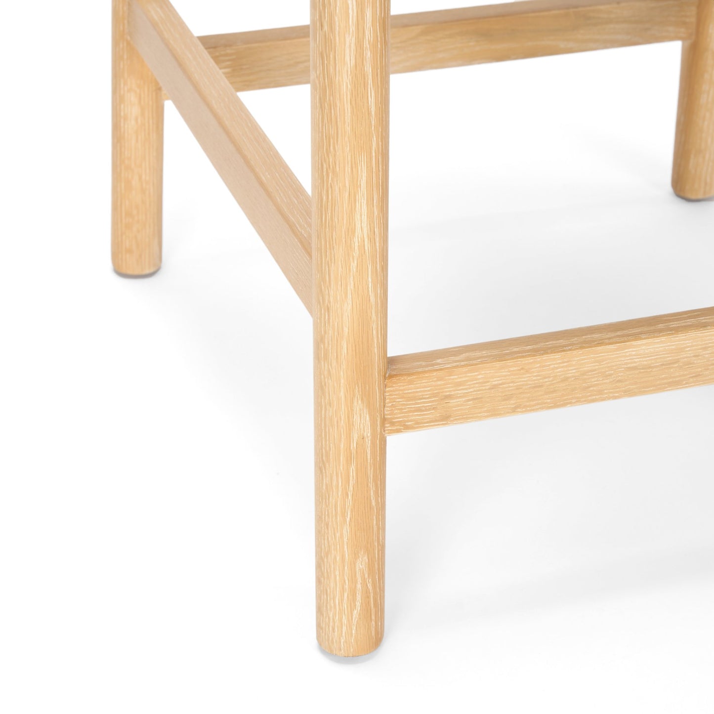 Sam Counter Stool Light Brown Wood | Beige Fabric - bar-stools