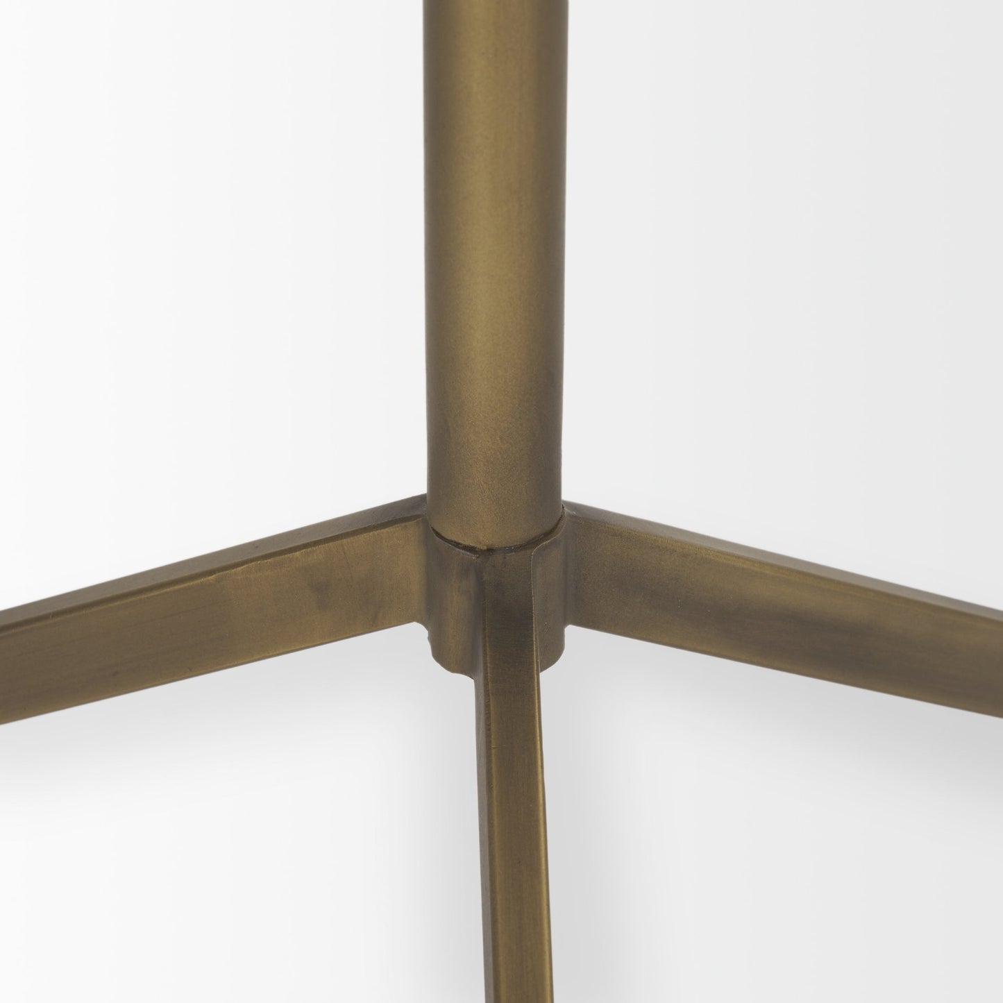 Serre Accent Table White Marble | Gold Metal - end-and-side-tables