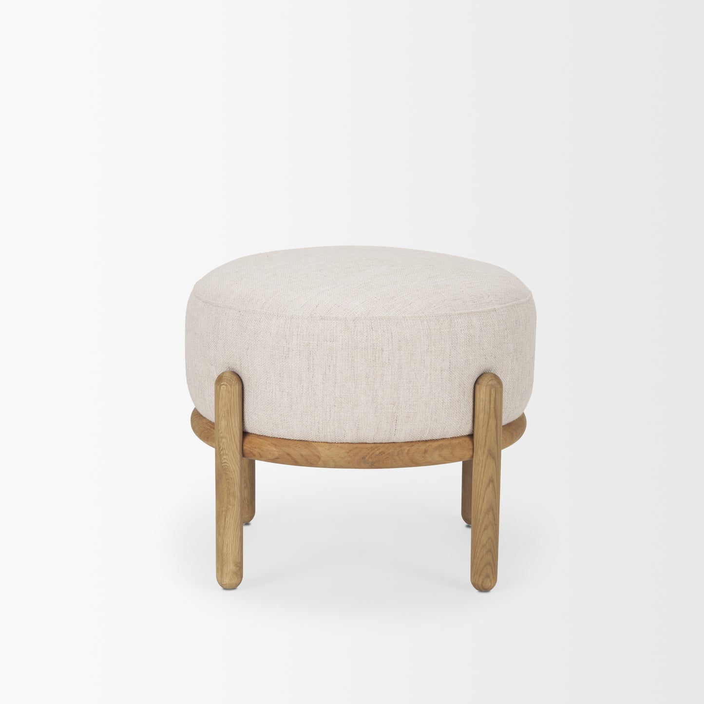Gwynn Pouf Light Brown | Beige - ottoman-and-poufs